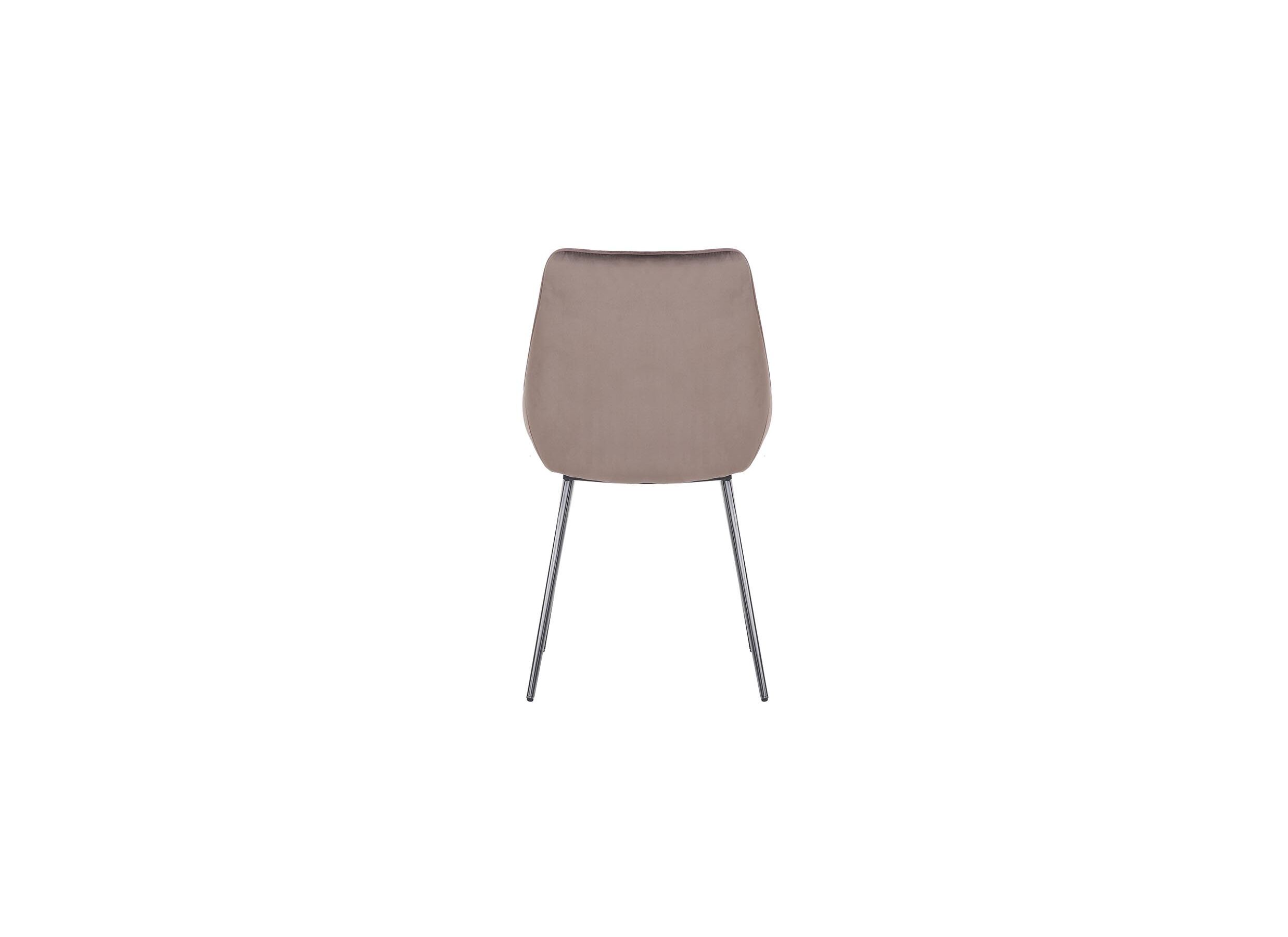 Kuipstoel Cum Laude 48,5x58x85cm - fluweel - chocolade