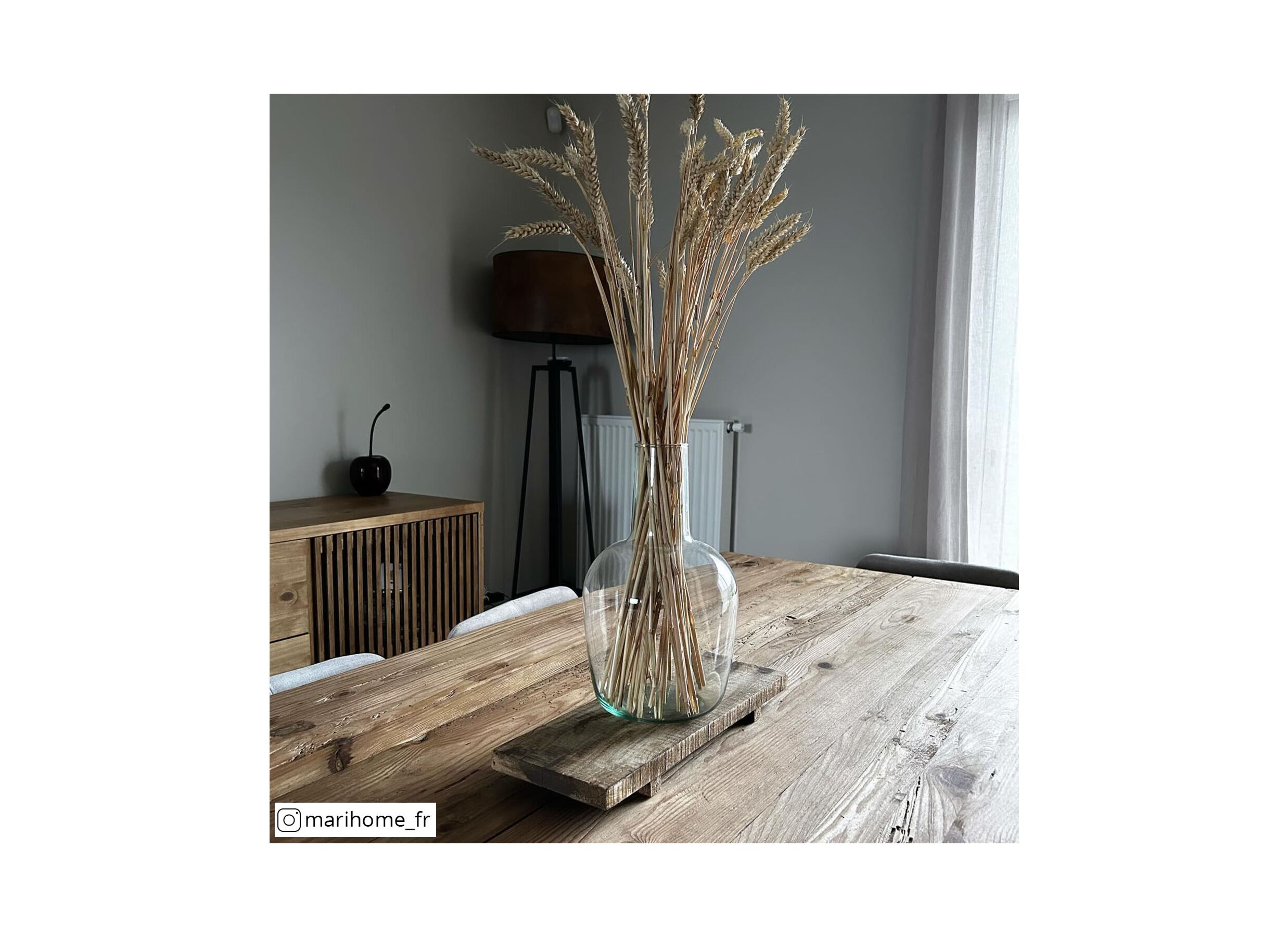 Foto ambiance - Table tronc d'arbre Opium 220x100cm - sapin massif - naturel