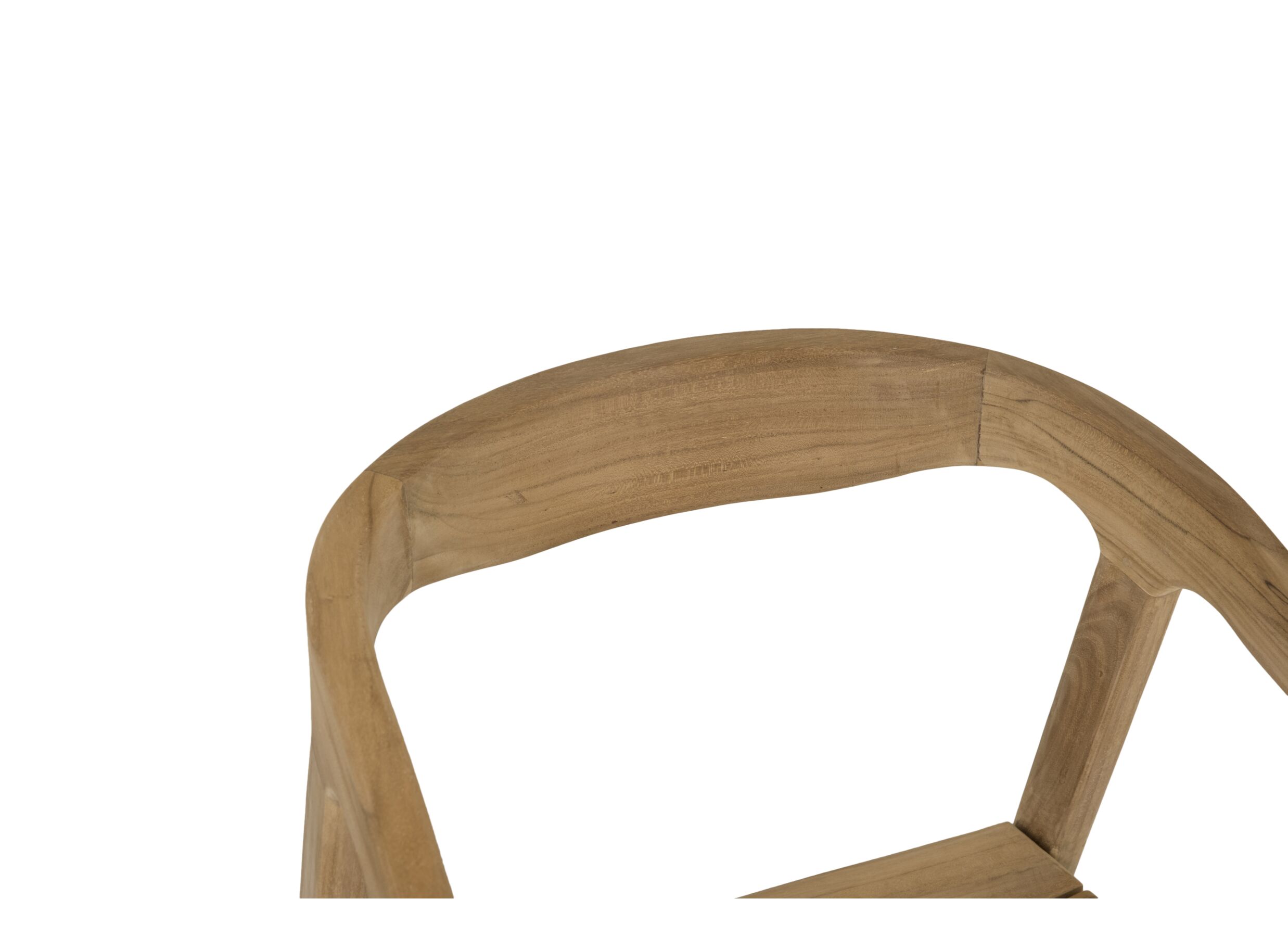 Detailfoto - Stoel Cato 52x50x80cm - teak massief - naturel