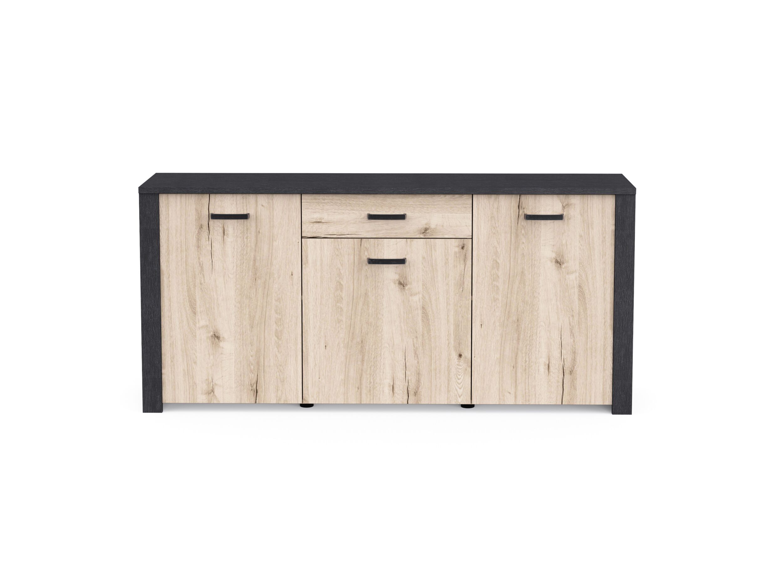 Overzichtsfoto - Dressoir Aubrac 170x42x82cm - decor - royal oak & ebben