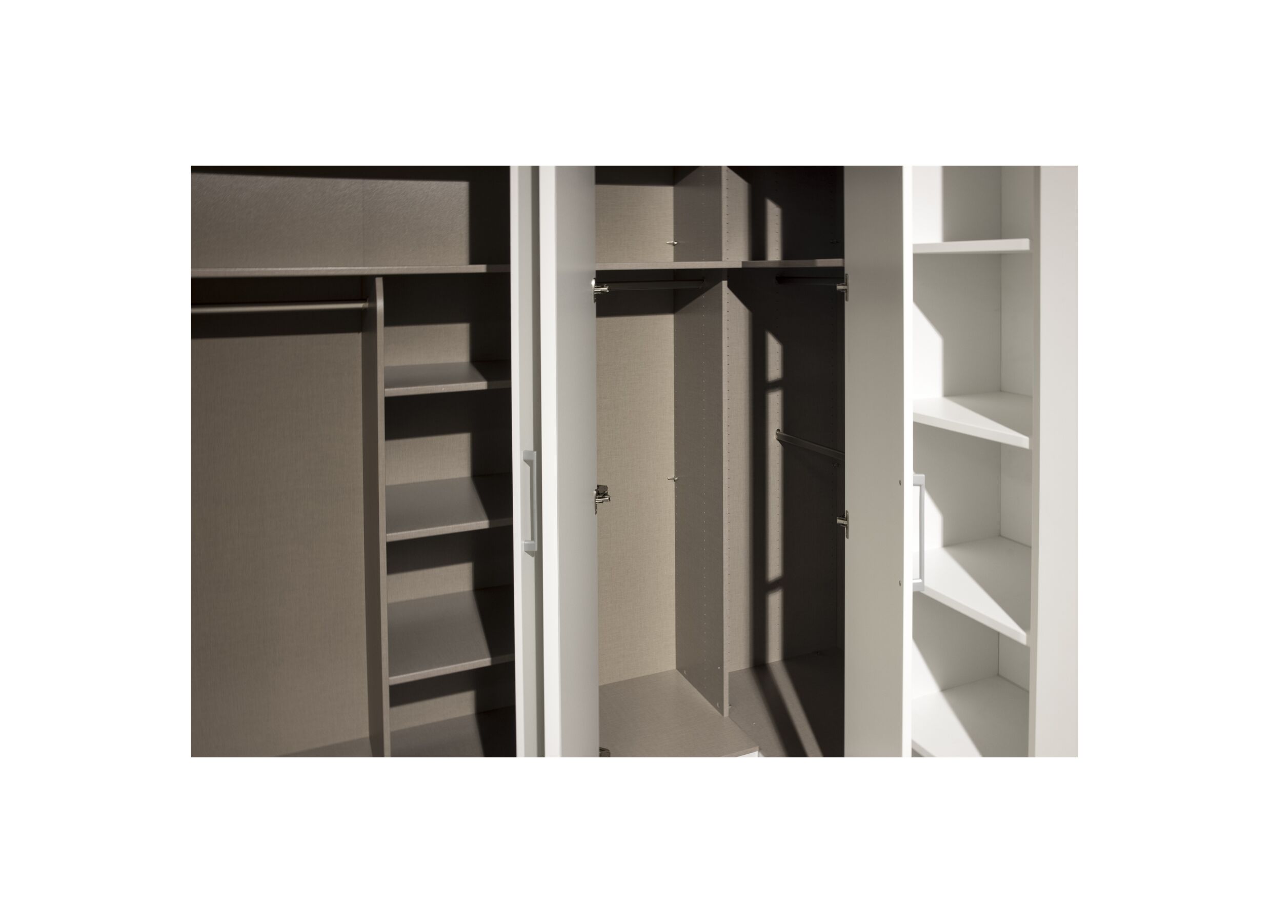 Detail - Armoire système Orange 400cm - décor - blanc alpin