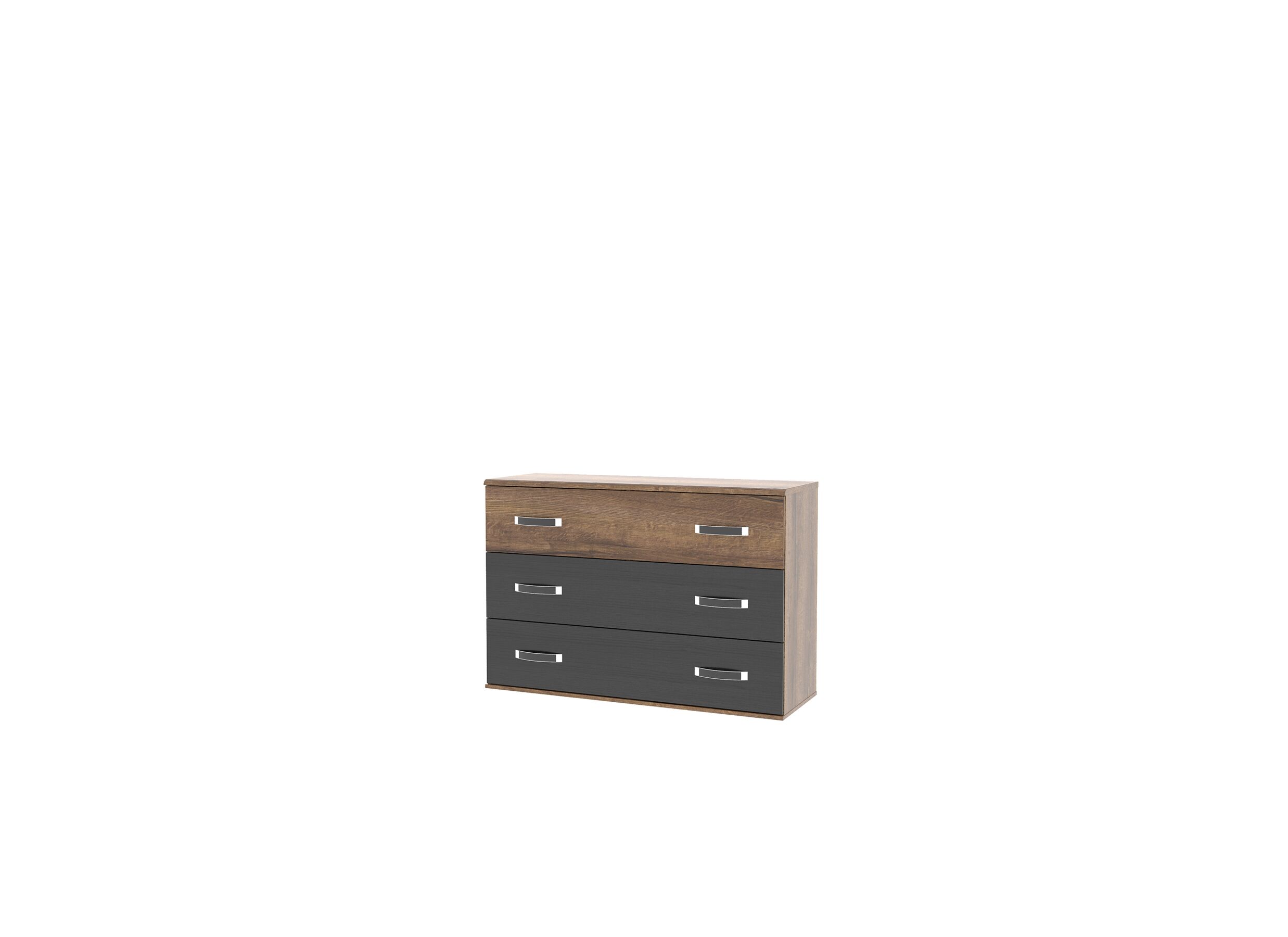Ladekast Dolce 120x41x82cm - decor - mud oak/black oak