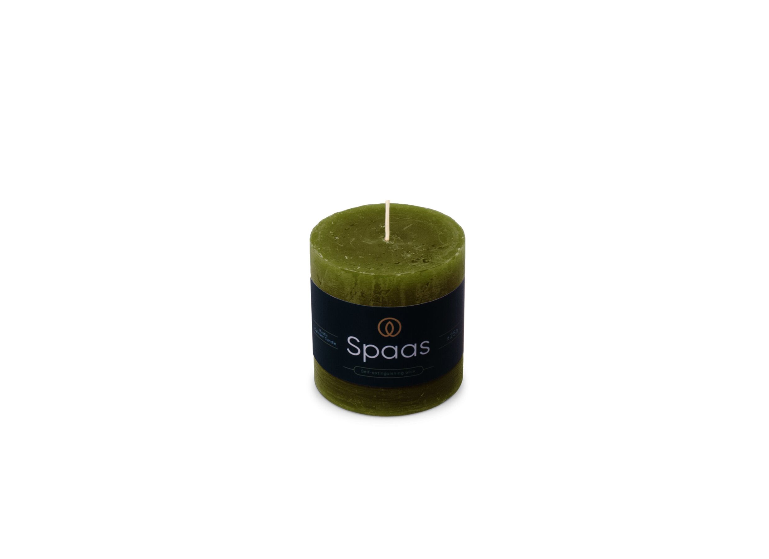 Plus Important - Bougie Cylindre Rustique vert olive