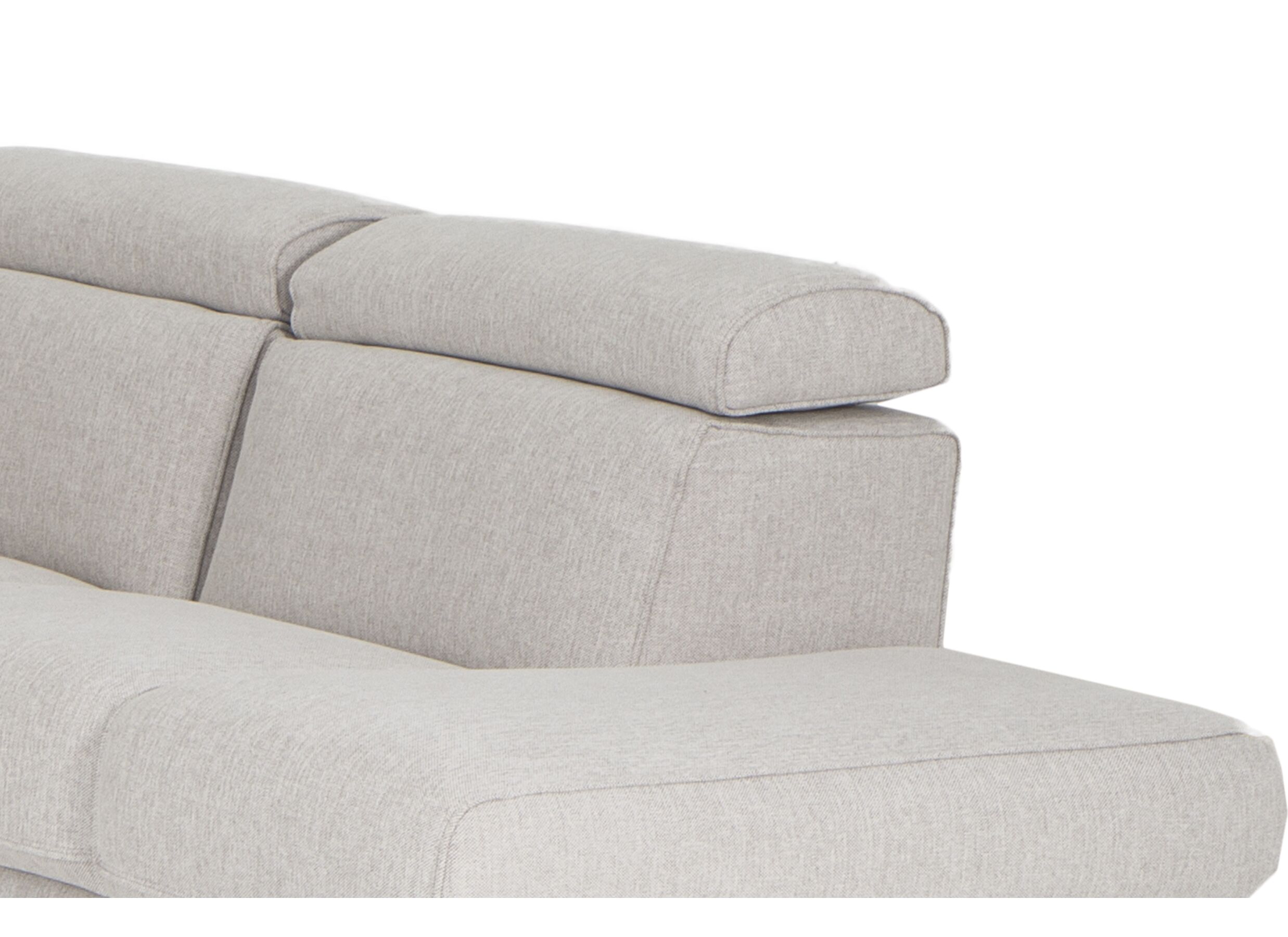 Hoeksalon Dreamer 305x260cm - stof - wit met relax