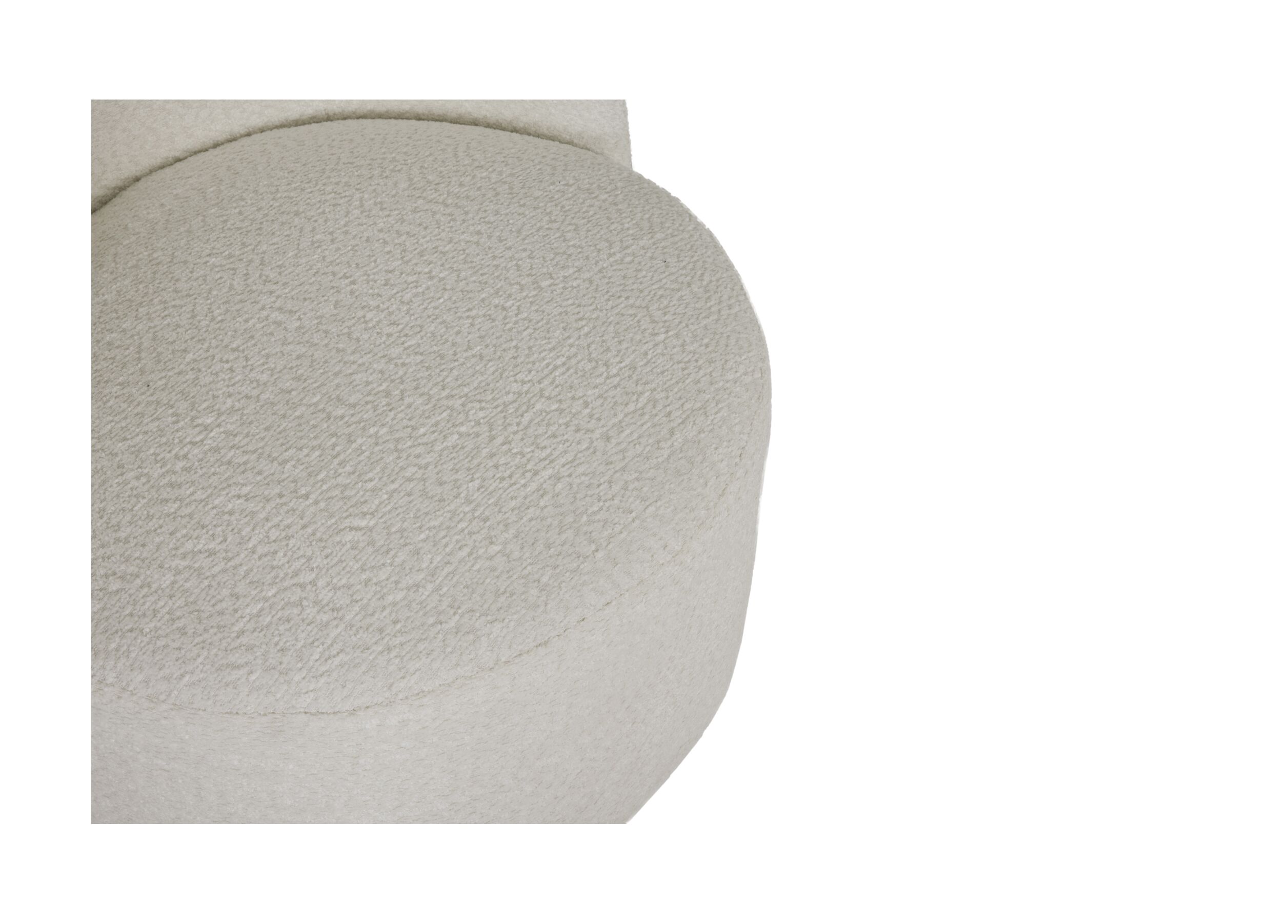 Detail - Fauteuil pivotant Companion 71x77x74cm - chenille - blanc