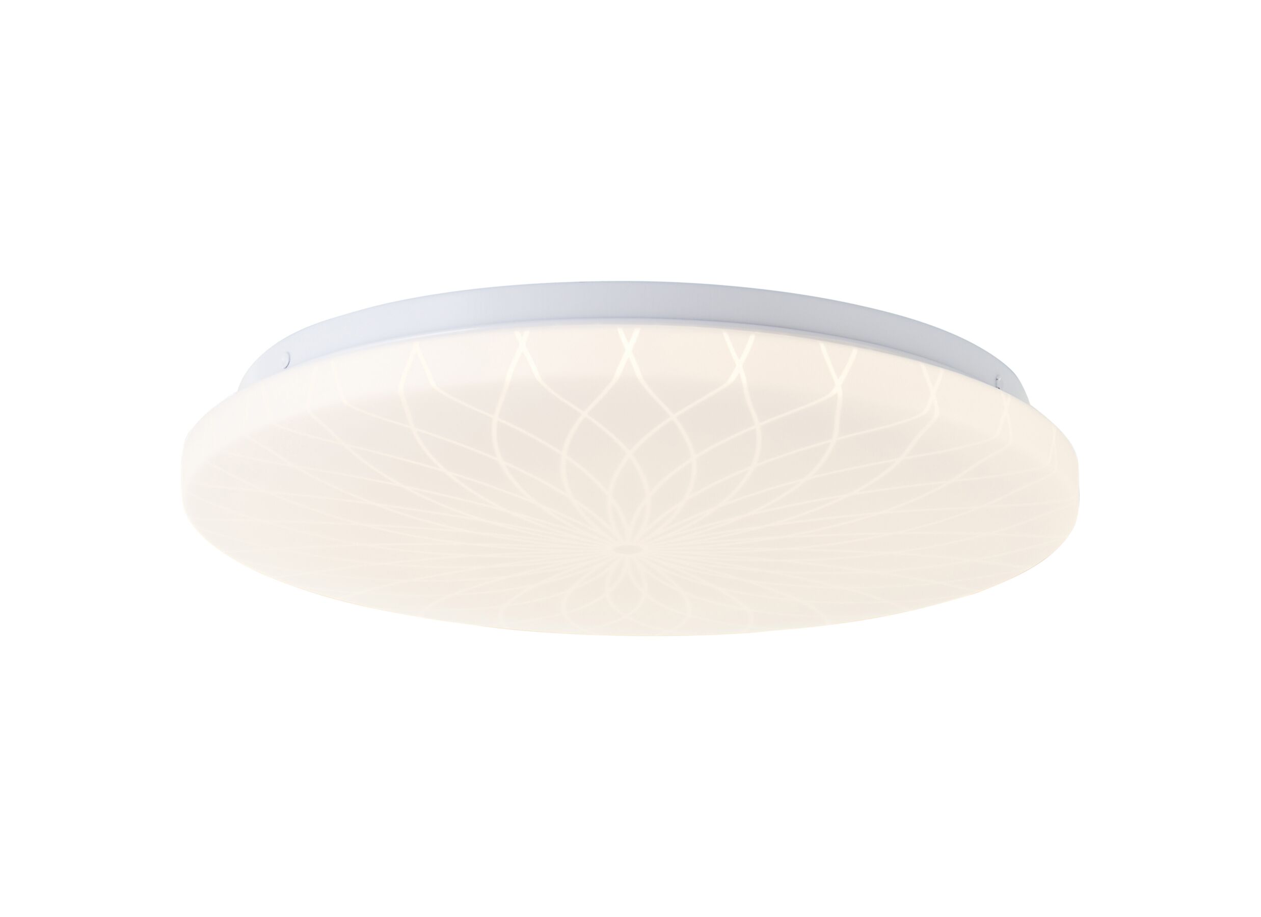 Plafondlamp Farah Ø34cm - kunststof & metaal - wit - Plafonnier Farah Ø34cm - plastique & métal - blanc
