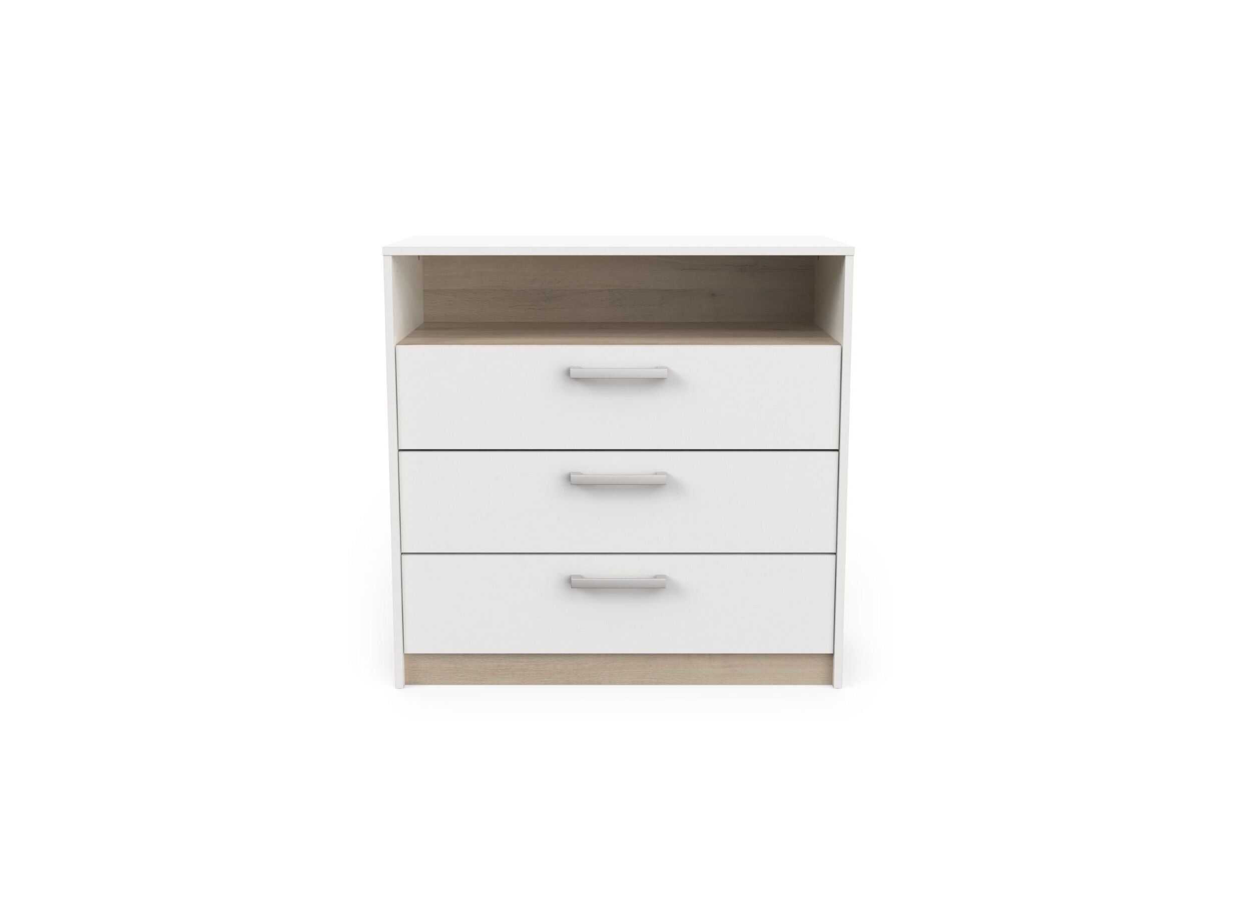 Aperçu - Commode Watson 83x40x81cm - décor - chêne kronberg/blanc