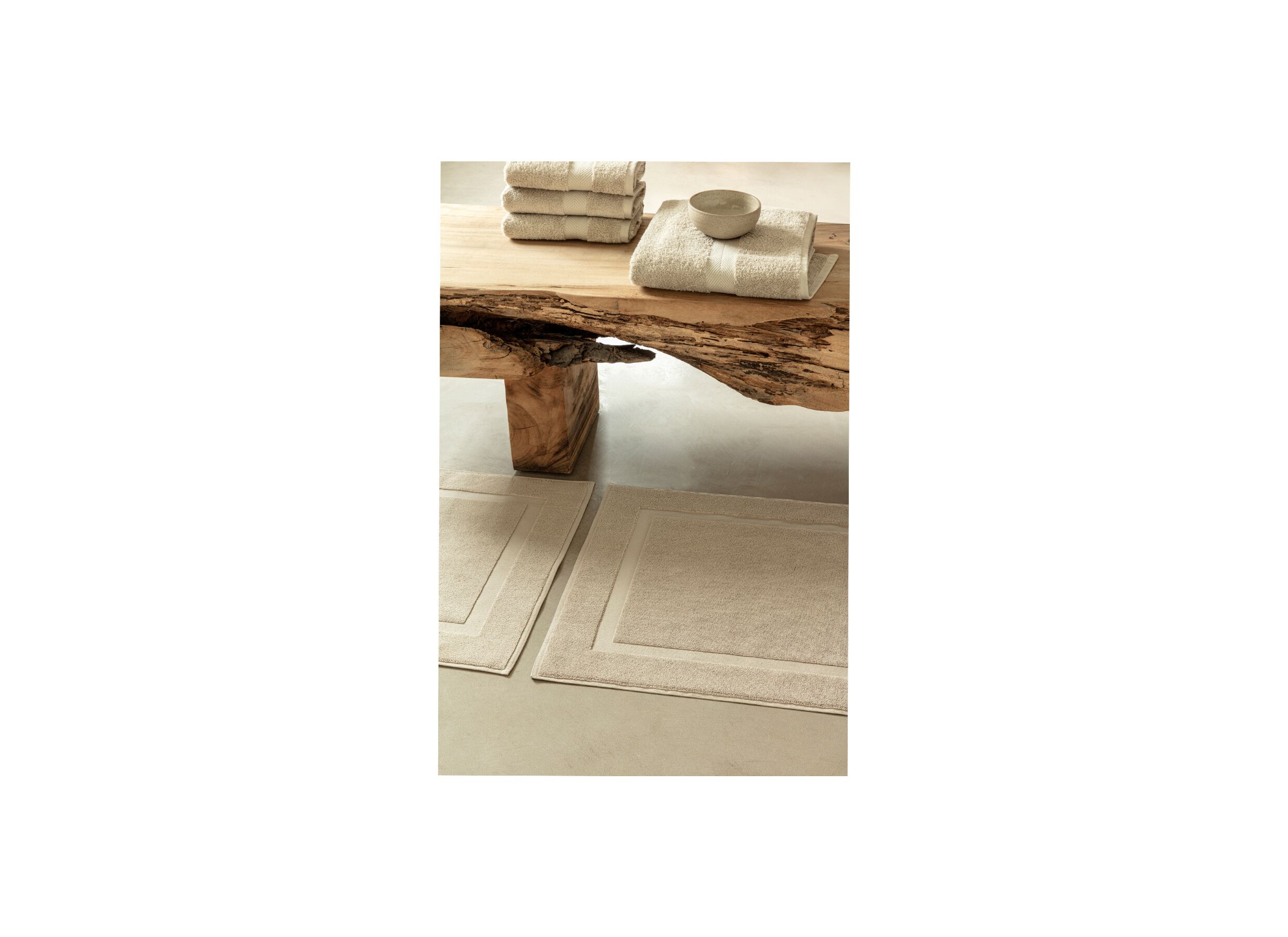 Sfeerfoto - Badmat Una 60x100cm beige