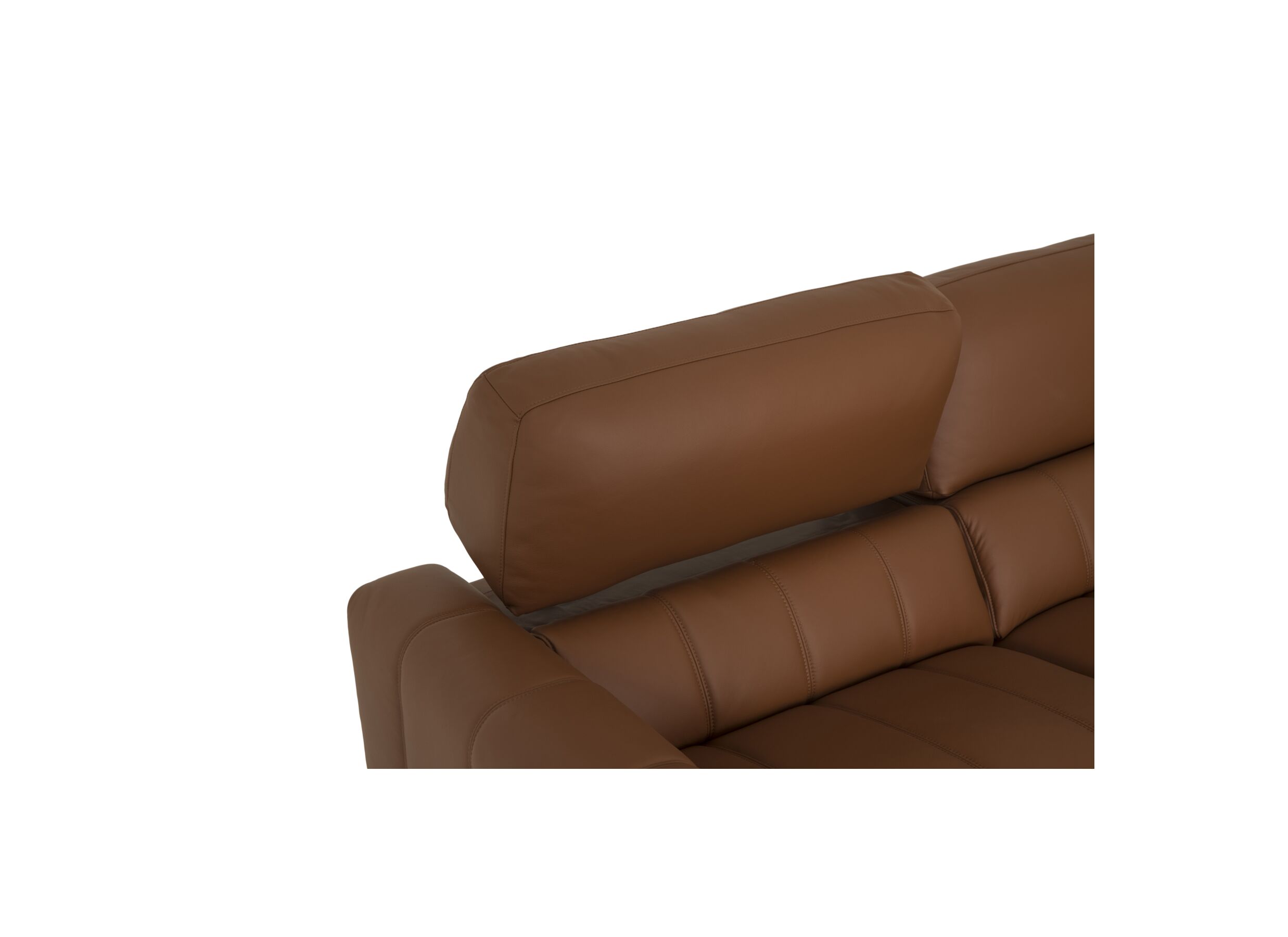 Detailfoto - Zetel Shak-Bis 2,5+2-zit - leder - warm bruin met relax