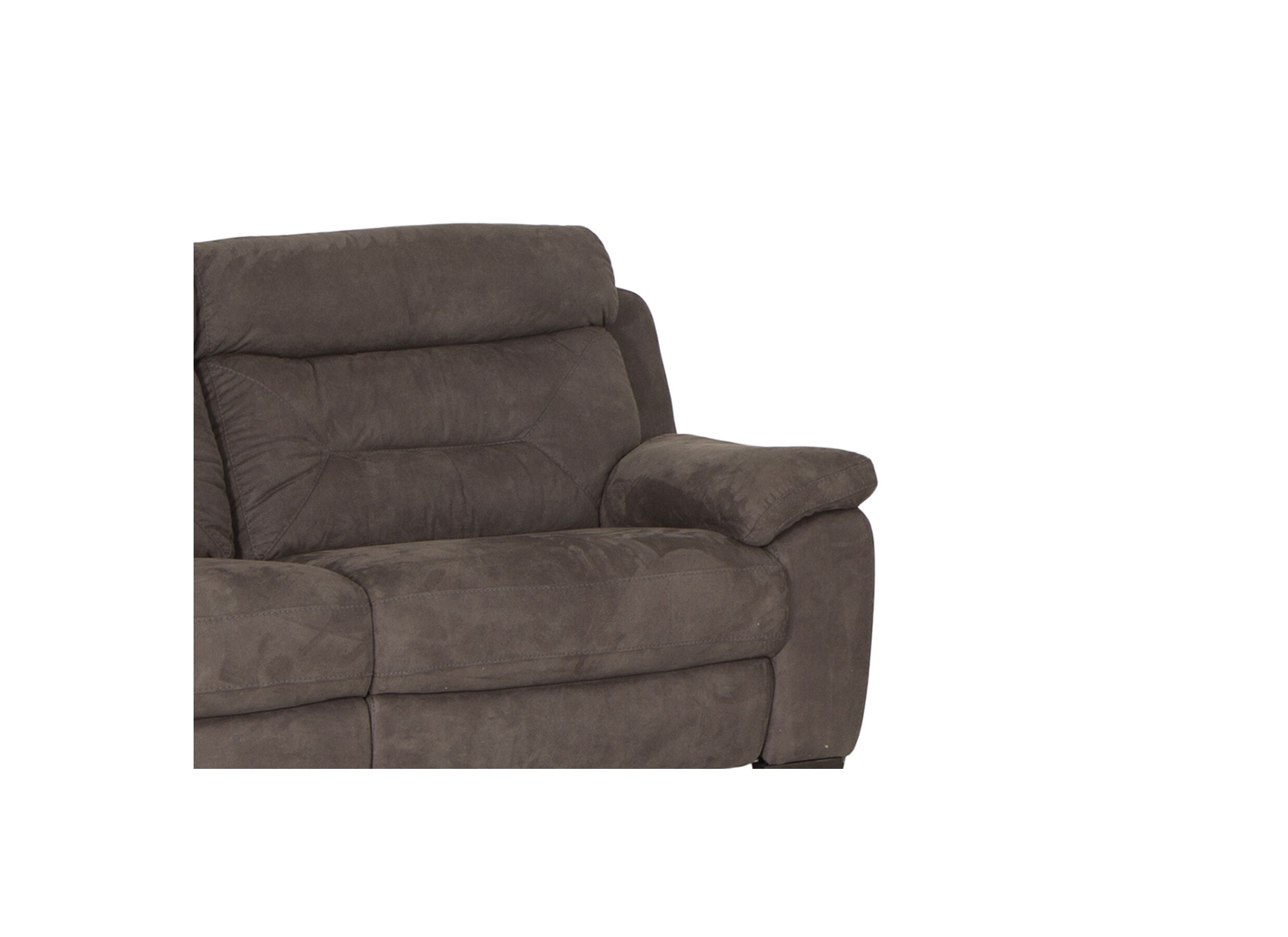Detailfoto - Zetel Neil 2,5+2-zit - stof - grijs met relax
