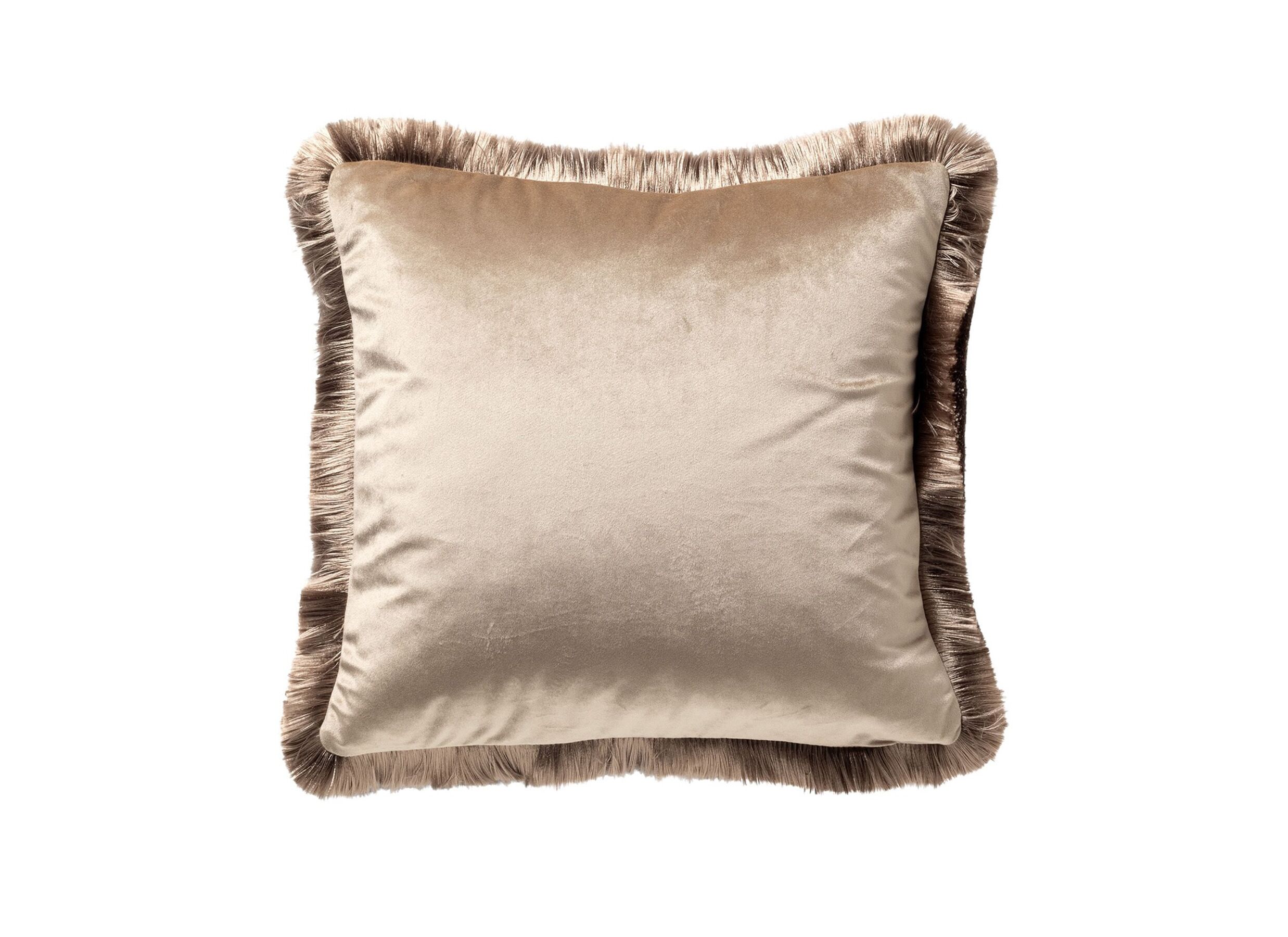 Kussen Jeanette 45x45cm - stof - bruin - Coussin Jeanette 45x45cm - tissu - marron