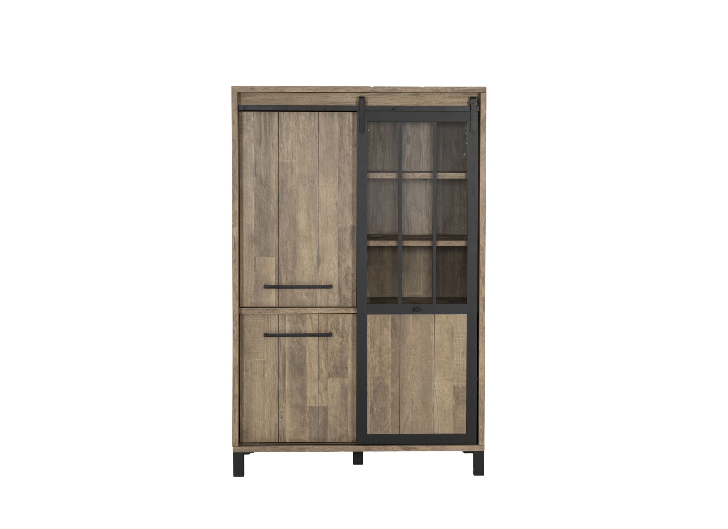 Overzichtsfoto - Barkast 122cm decor - old teak/matt black