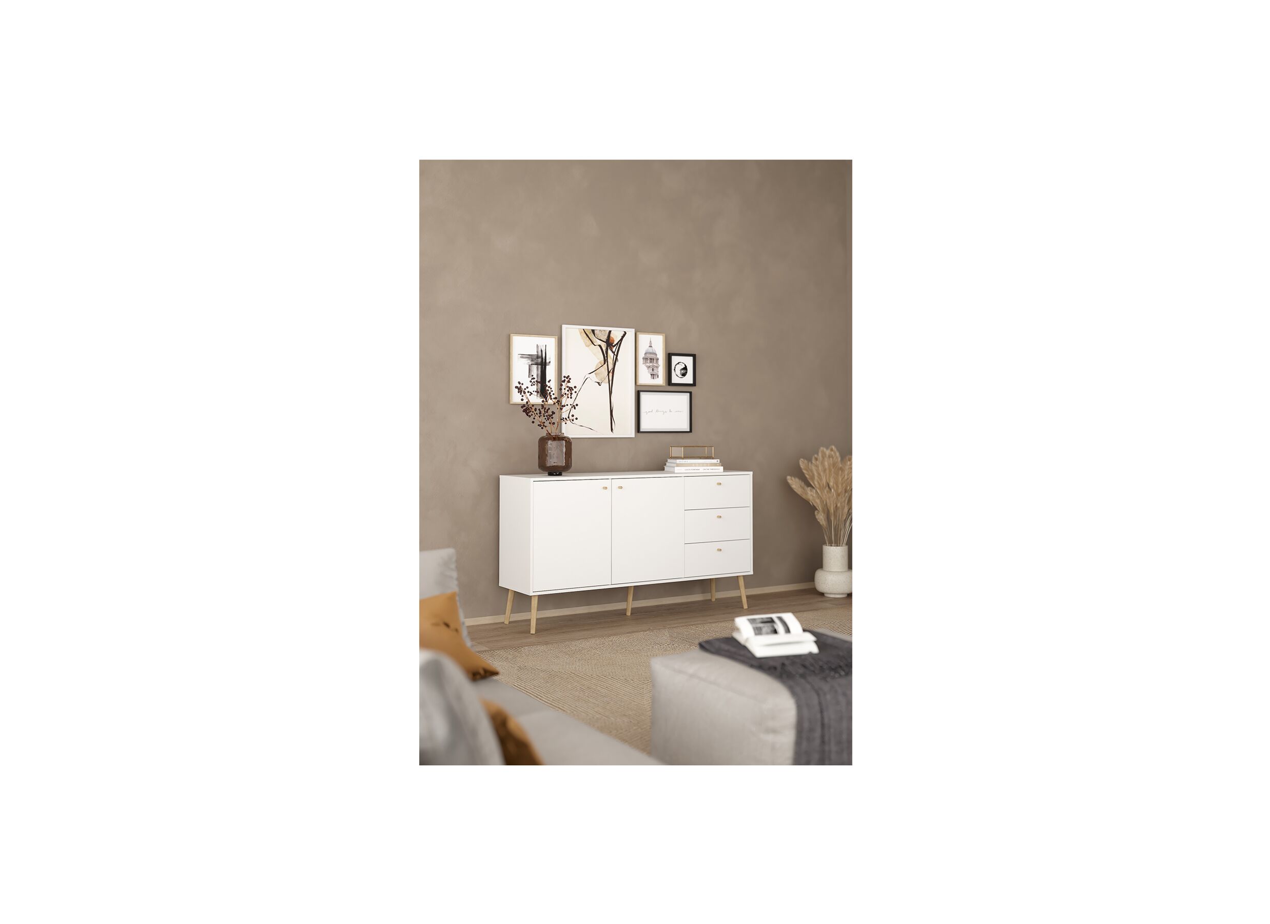 Commode Bodo 148x39x82cm - decor - wit