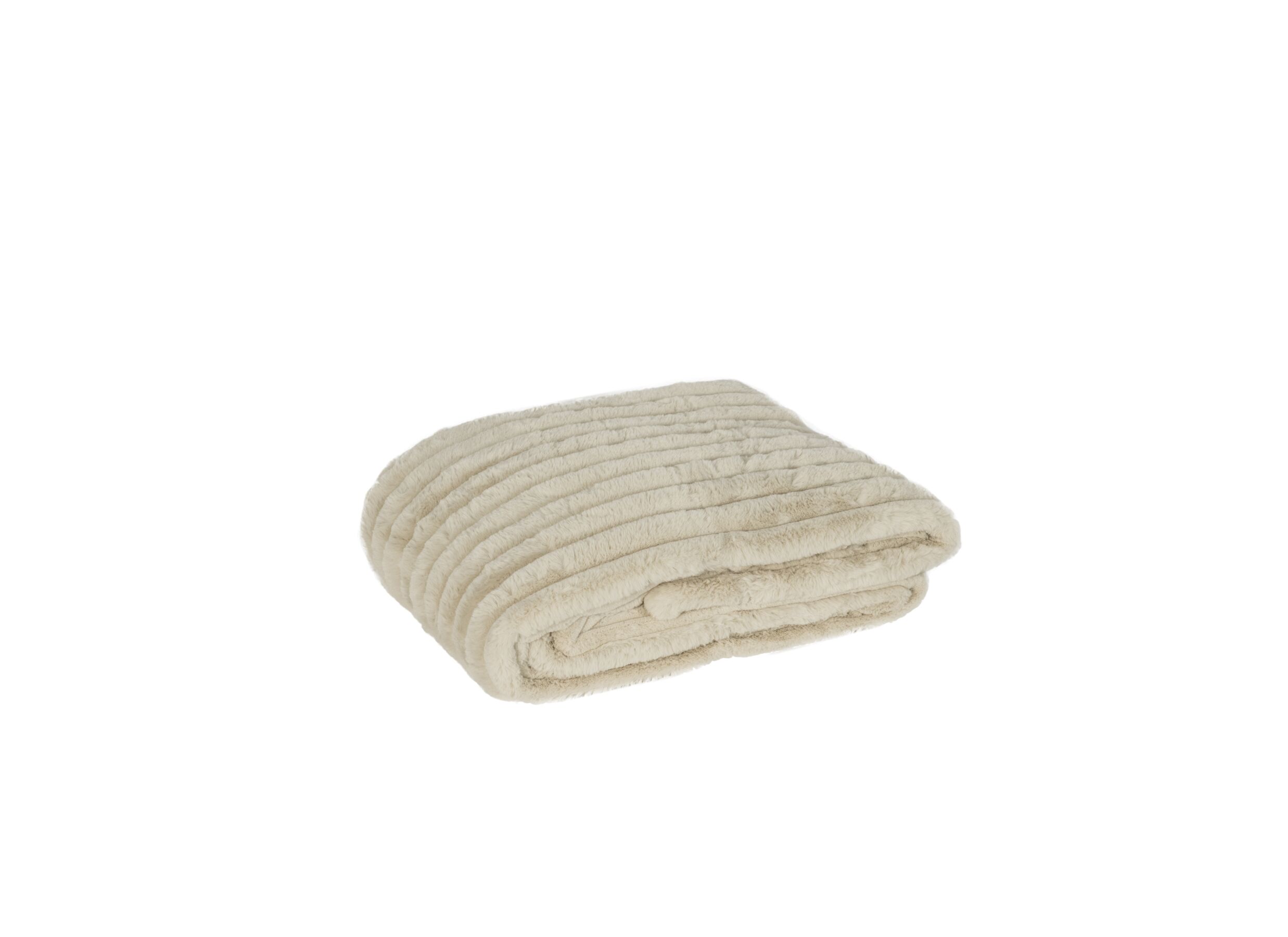 Plus Important - Plaid Gabriella 150x200cm - imitation fourrure de lapin - beige