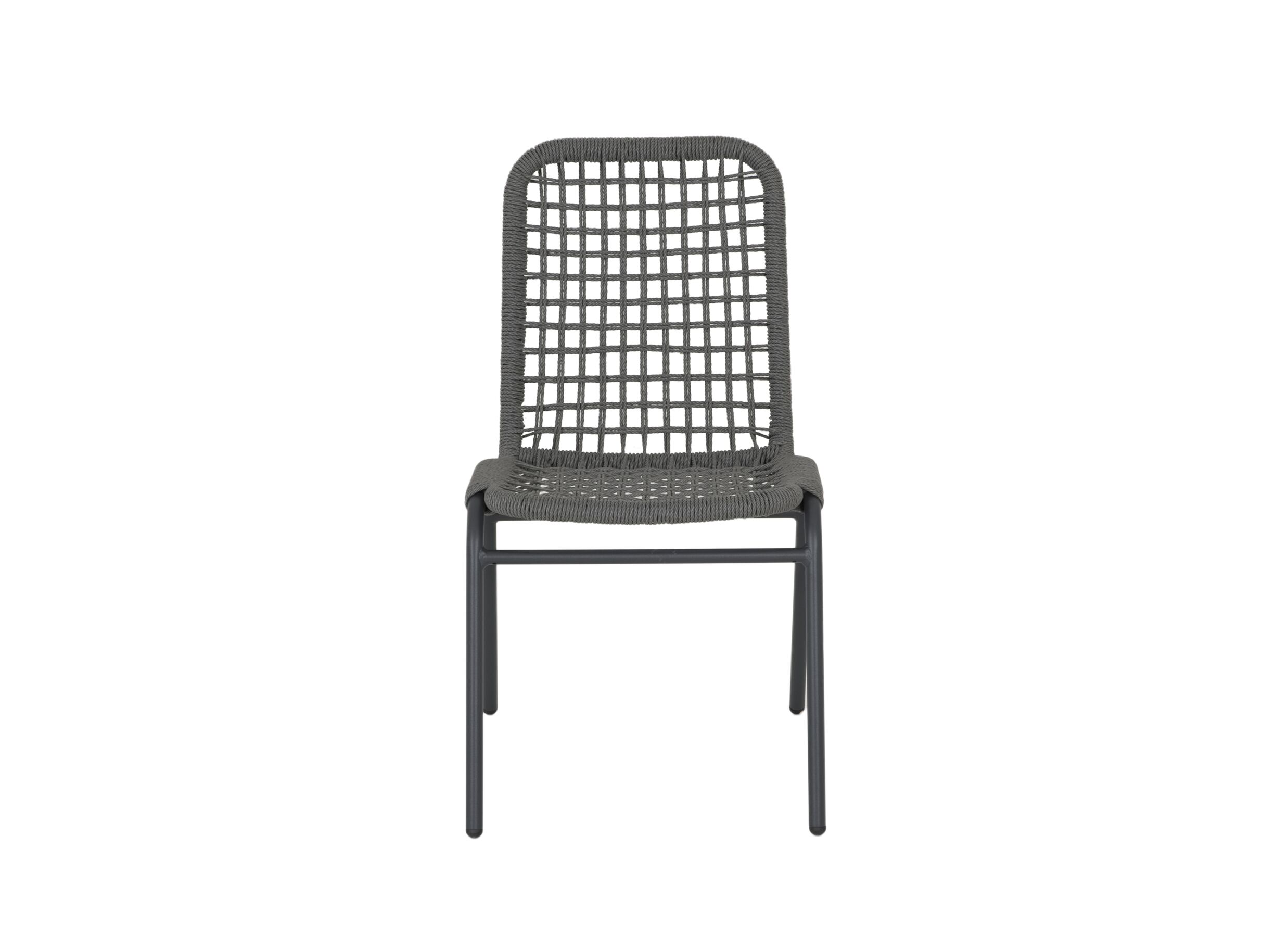 Chaise de jardin Hopi 55x61x81cm - artificial rattan - anthracite