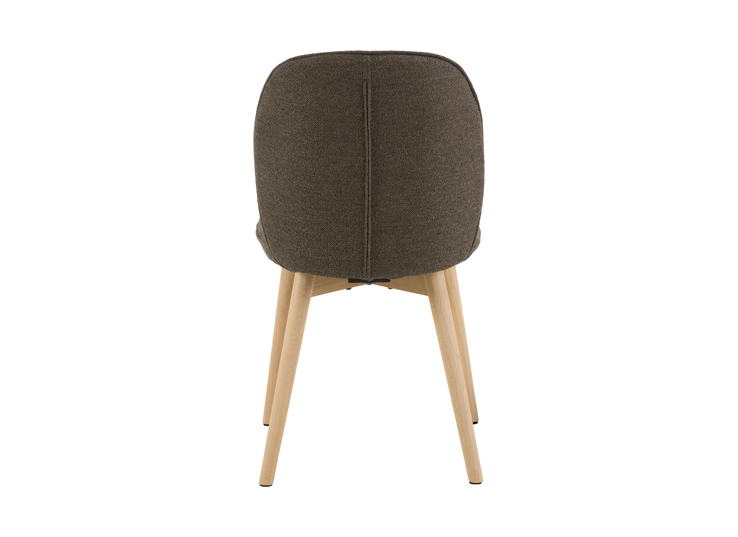 Overzichtsfoto - Stoel 47x49,5x89cm - stof - taupe/white oiled oak