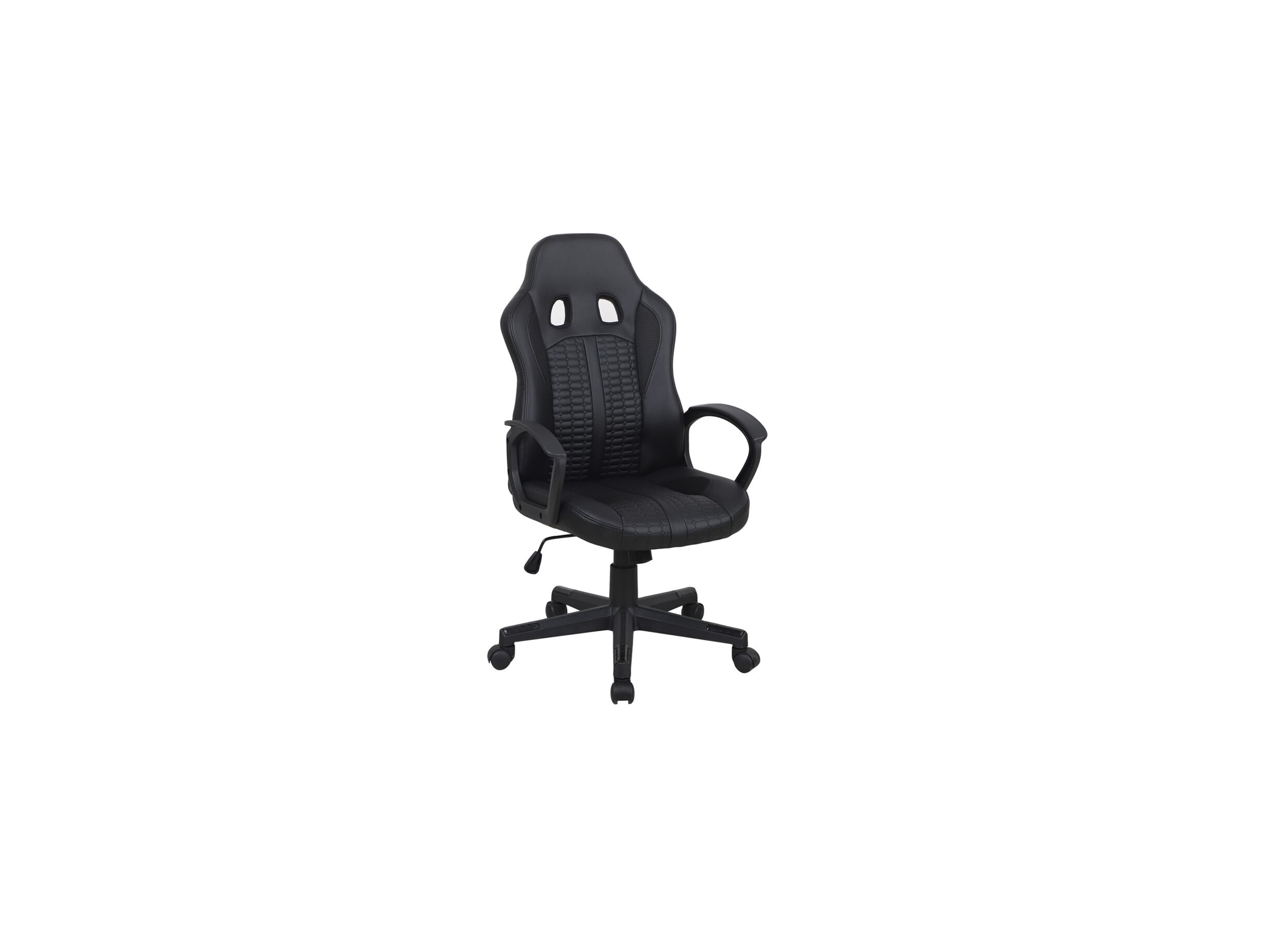 Chaise de bureau Steward noir - Chaise de bureau Steward 56x64x113cm - similicuir - noir
