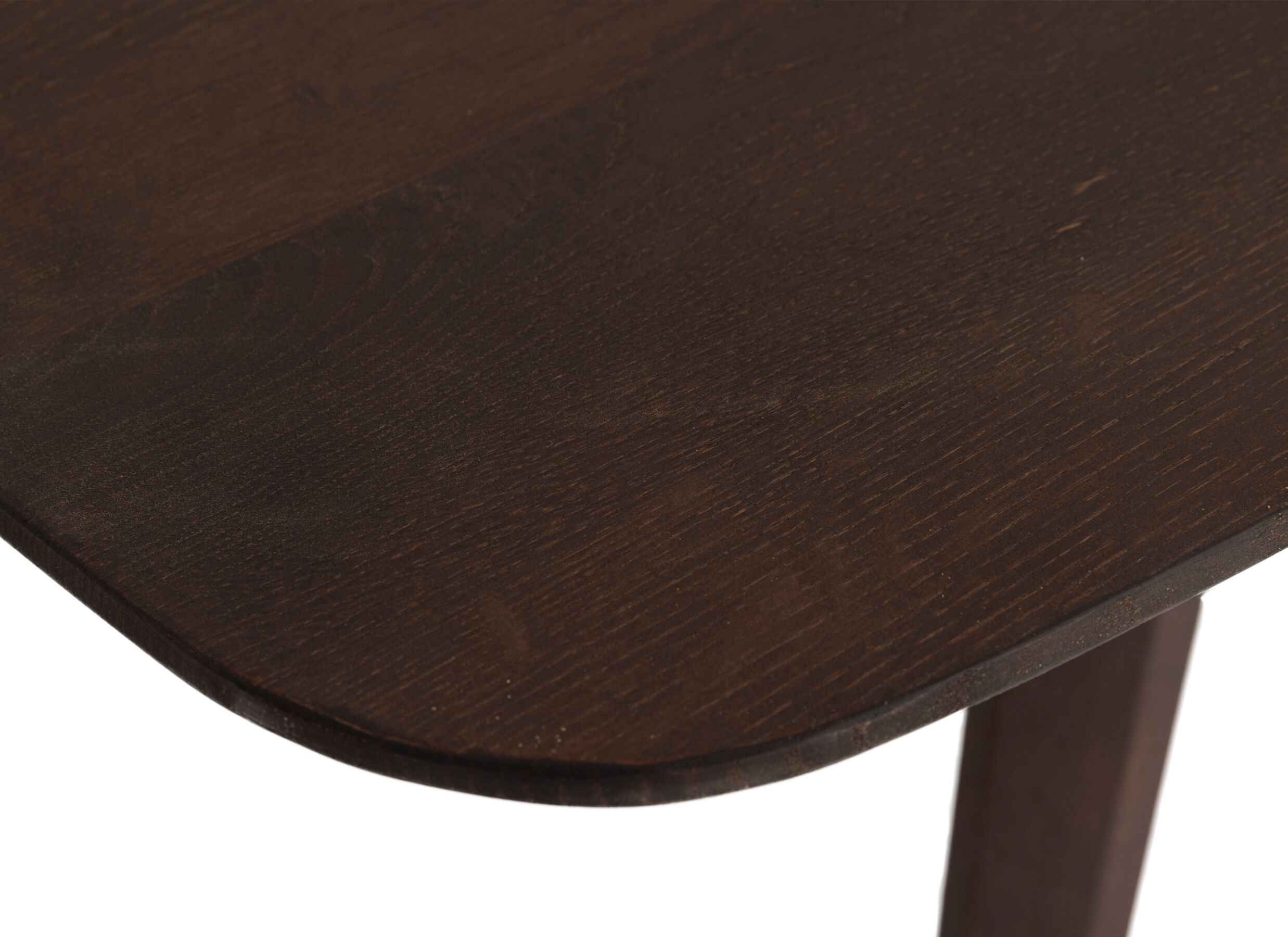 Detailfoto - Tafel Rollo 260x110cm - eik massief - donkerbruin