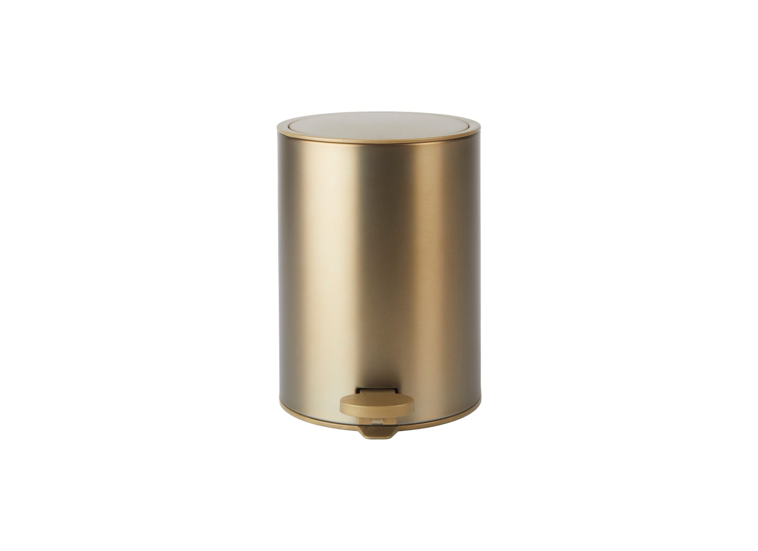Plus Important - Poubelle à pédale Raf Ø19cm - métal - doré