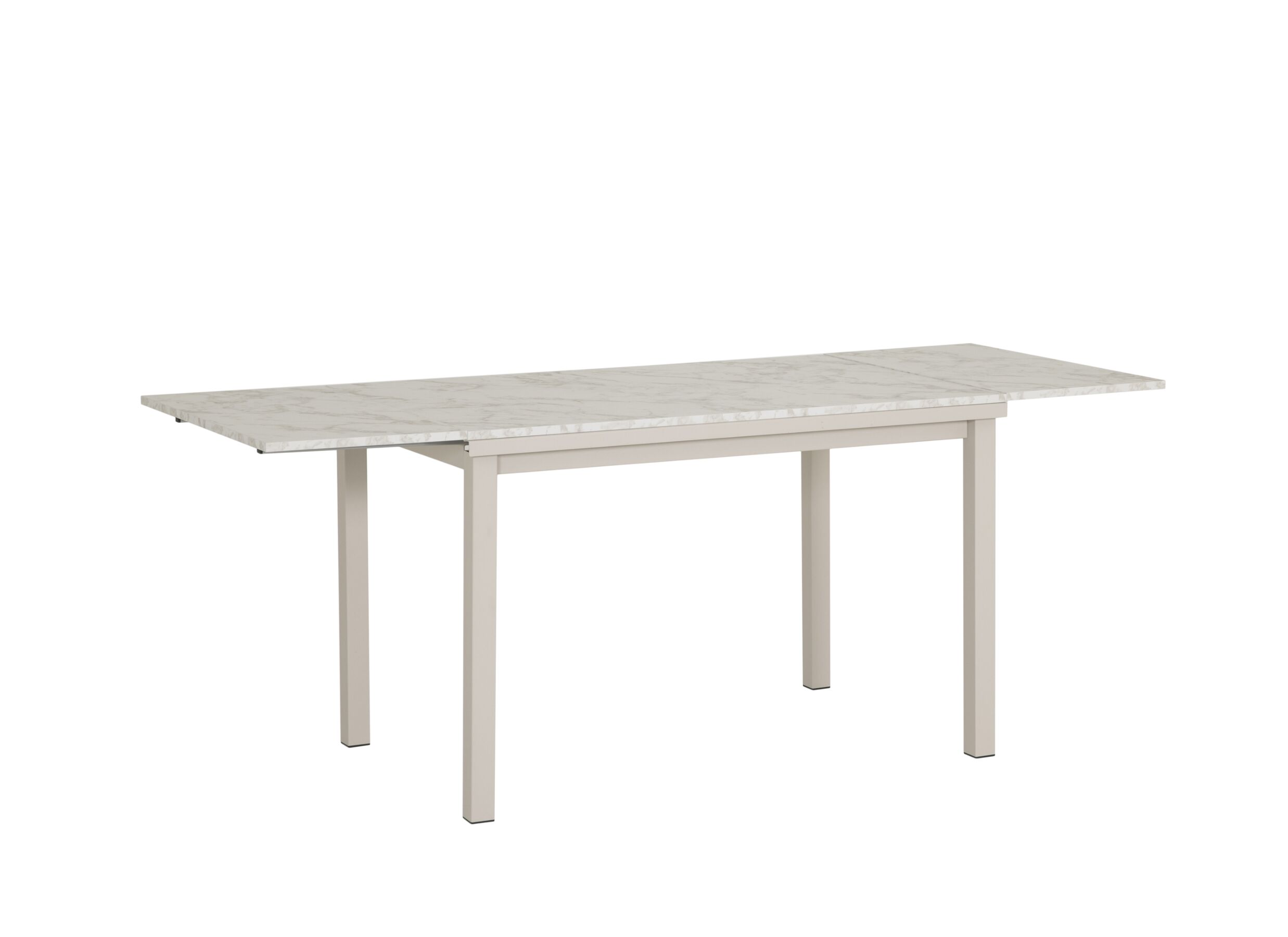 Aperçu - Table Vienna 120/200x80cm - décor - carrara creamy & sable