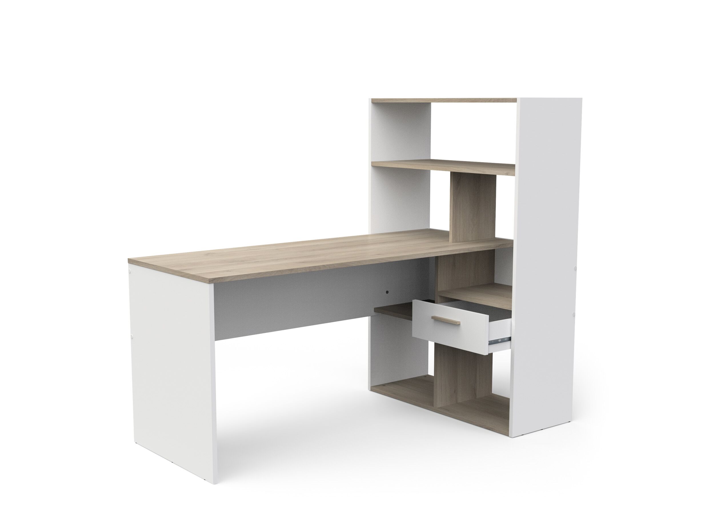 Aperçu - Strate 156x133x91cm - décor - chêne kronberg & blanc