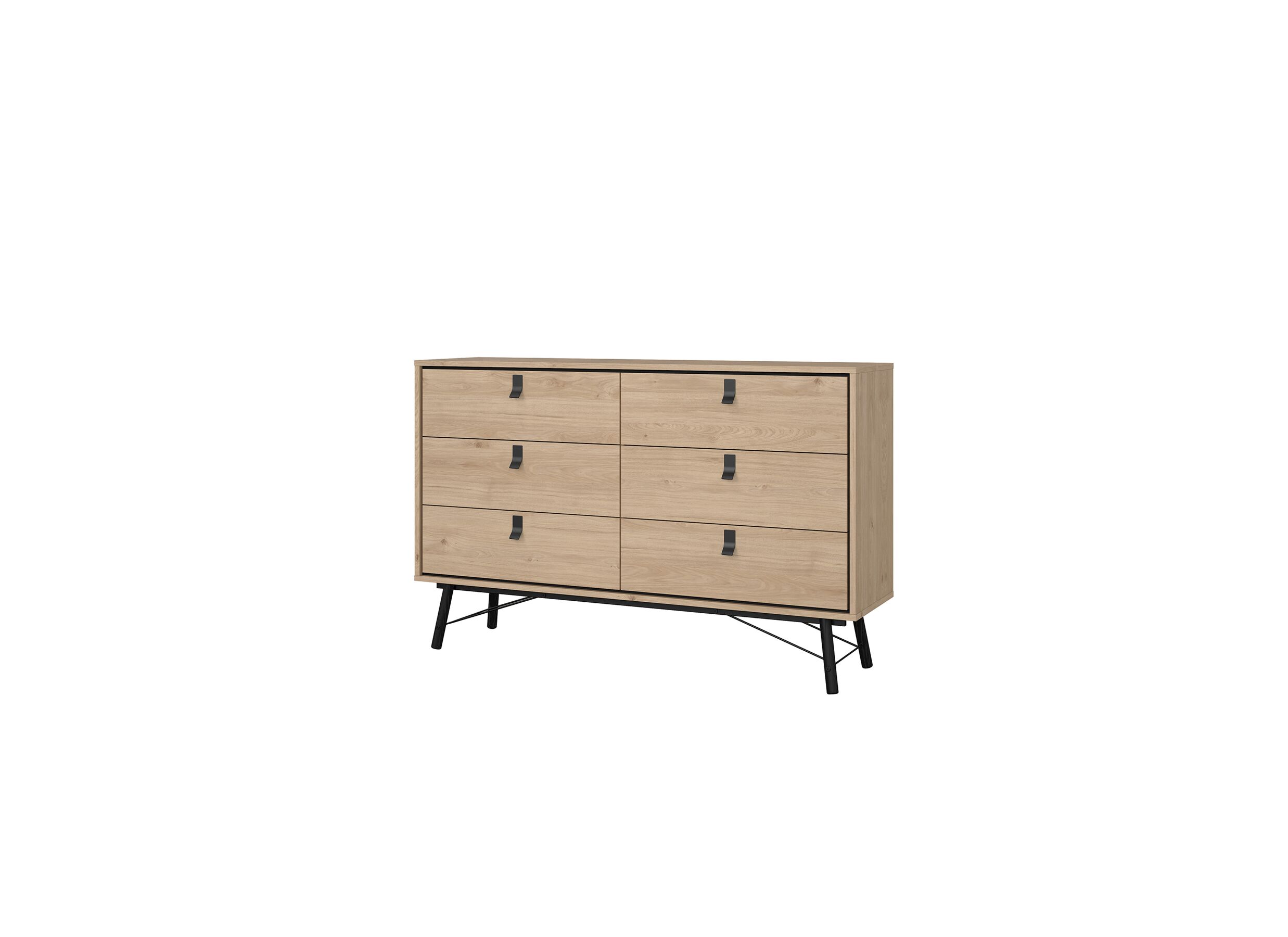 Ladekast Ry 151x41x95cm - decor - bruin/zwart