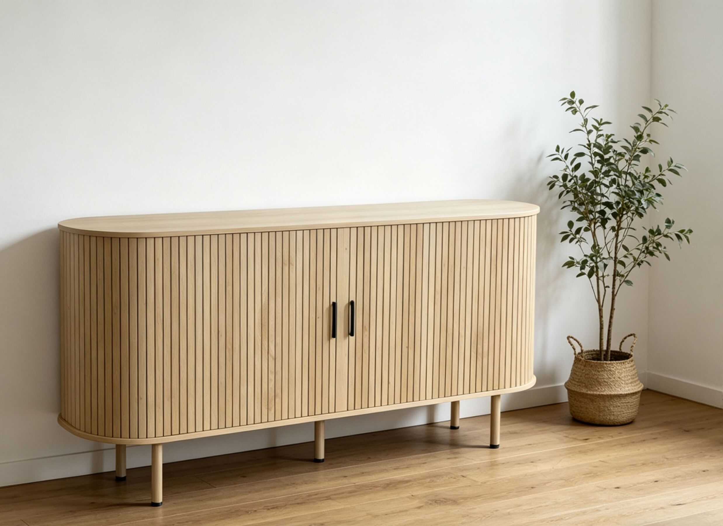 Foto ambiance - Commode Craze 160x40x80cm - mélamine - light oak