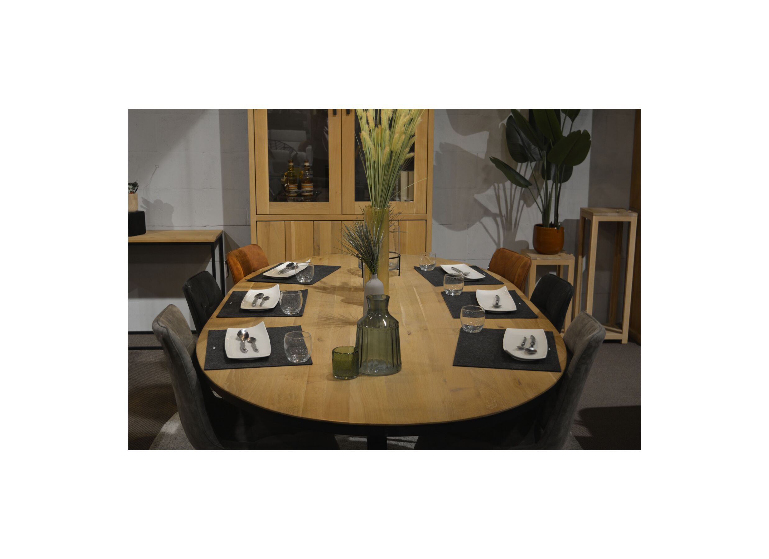 Tafel Ark 250x128cm - eik massief - naturel