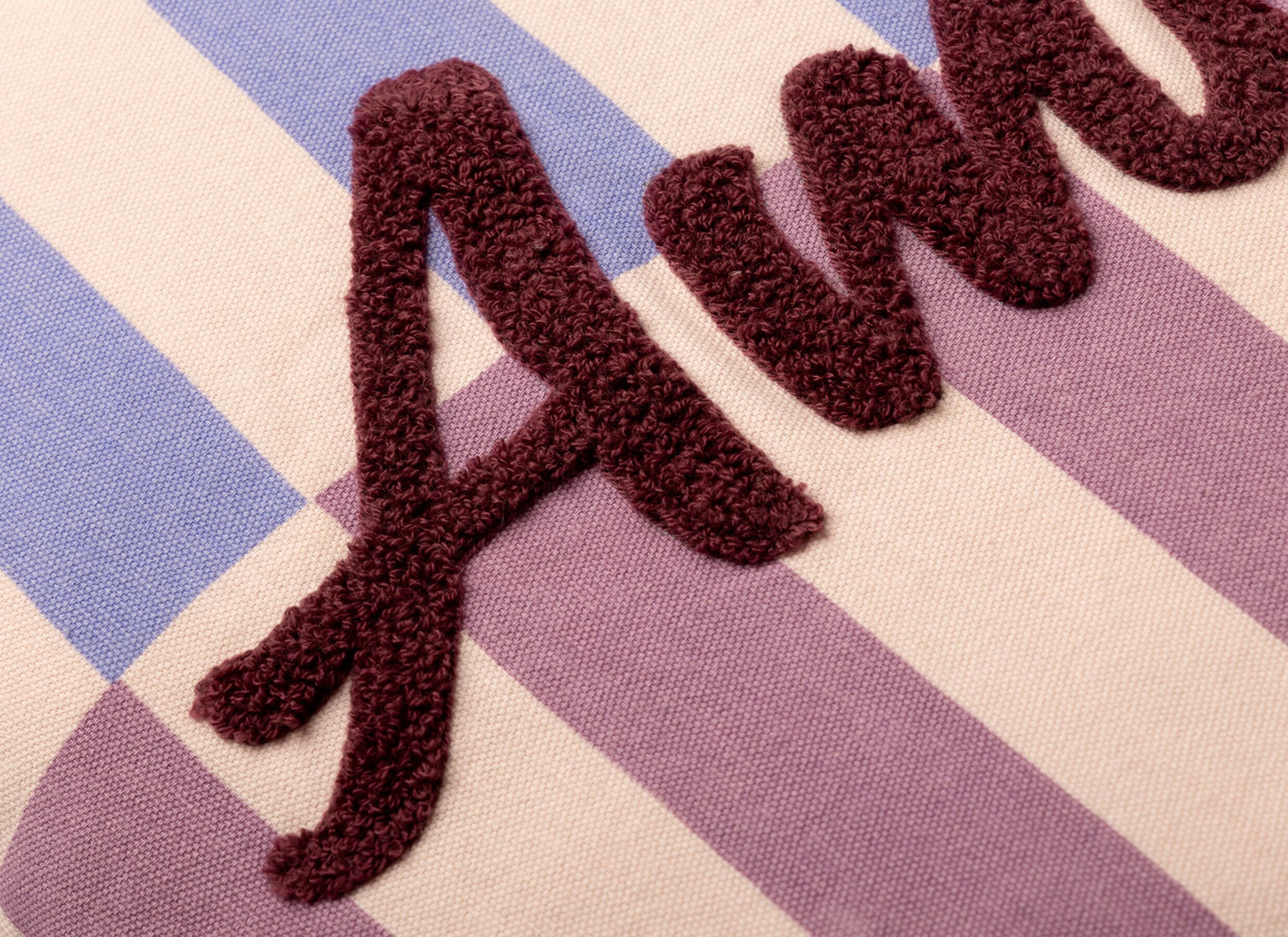 Detailfoto - Kussen Amour 45x45cm - katoen - rosebud