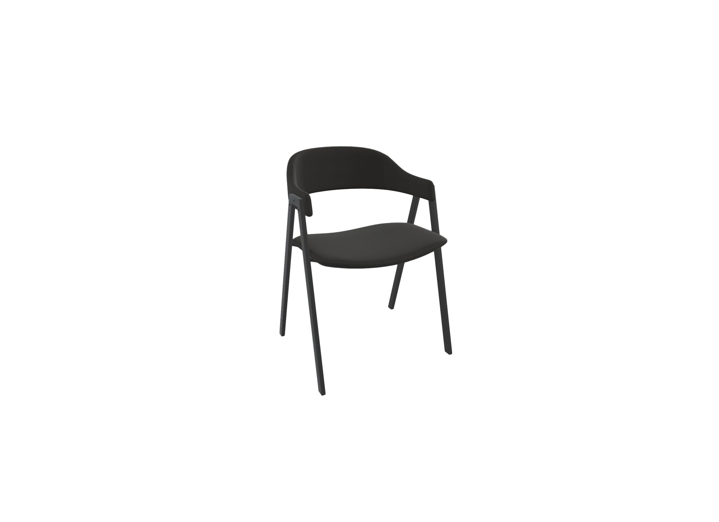 Chaise Arca tissu noir - Chaise Arca 56x56x76cm - tissu - noir