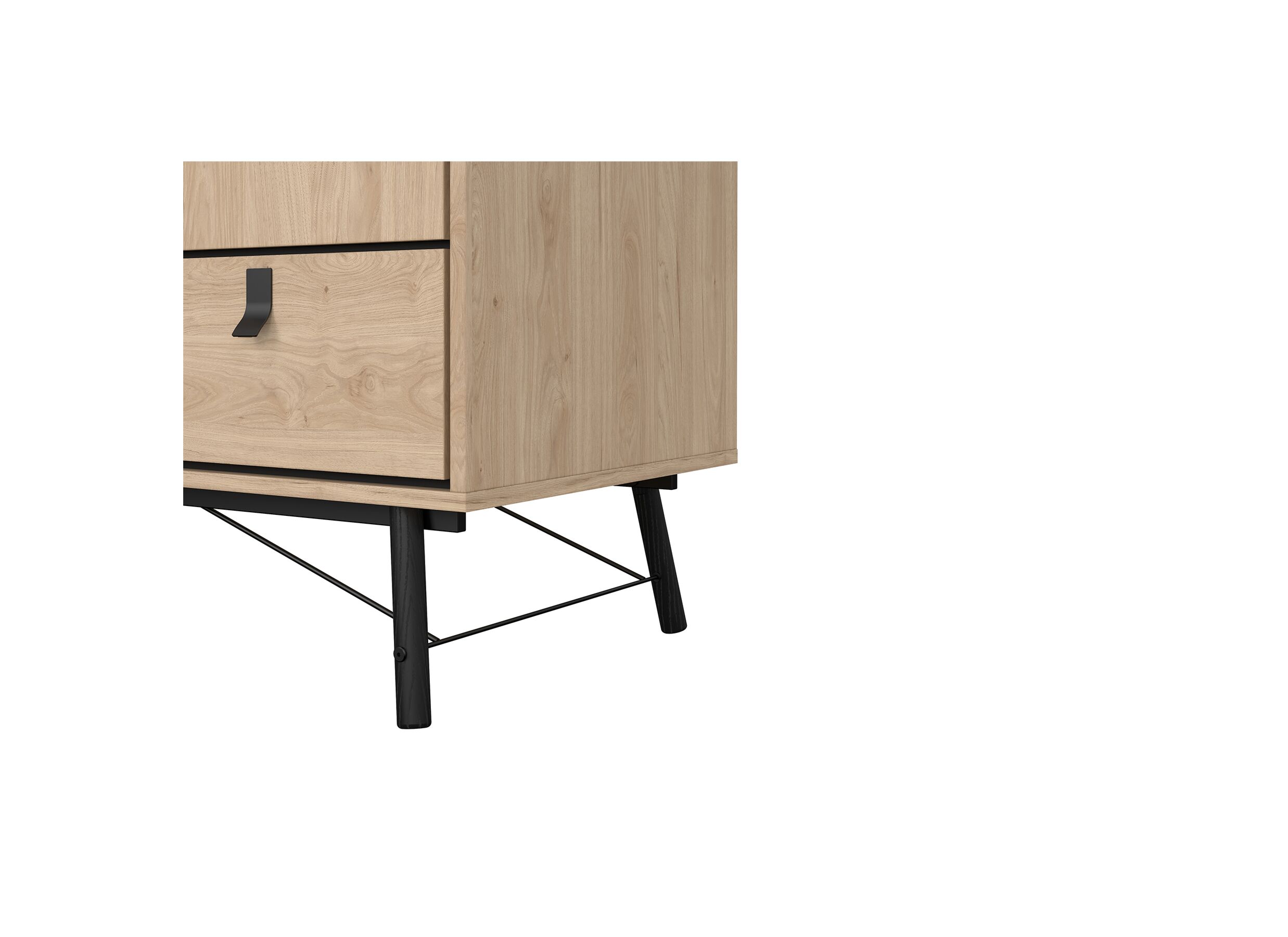 Garde-robe Ry 151cm - décor - marron/noir