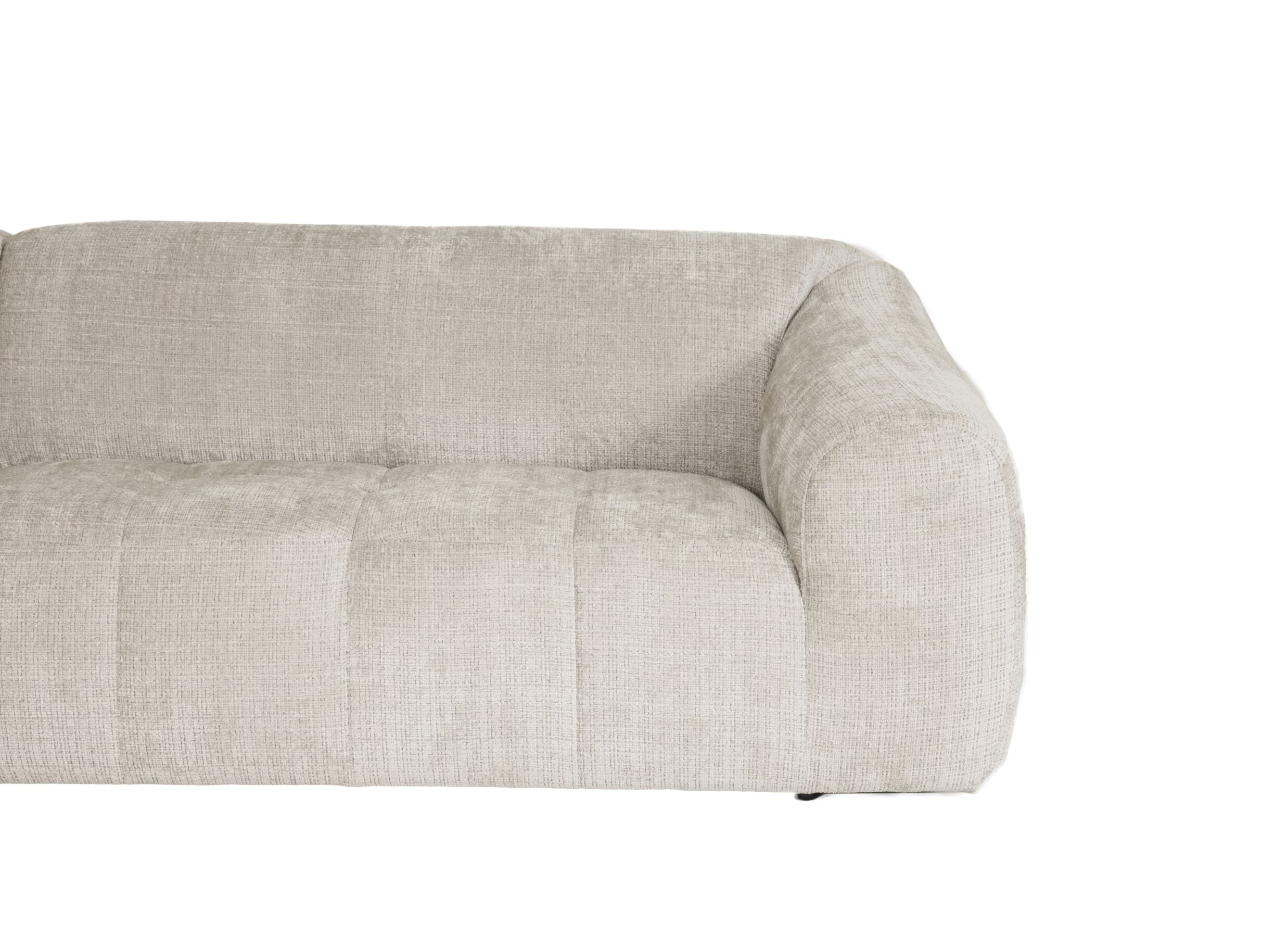 Detailfoto - Hoeksalon Lex 284x159cm - stof - greige