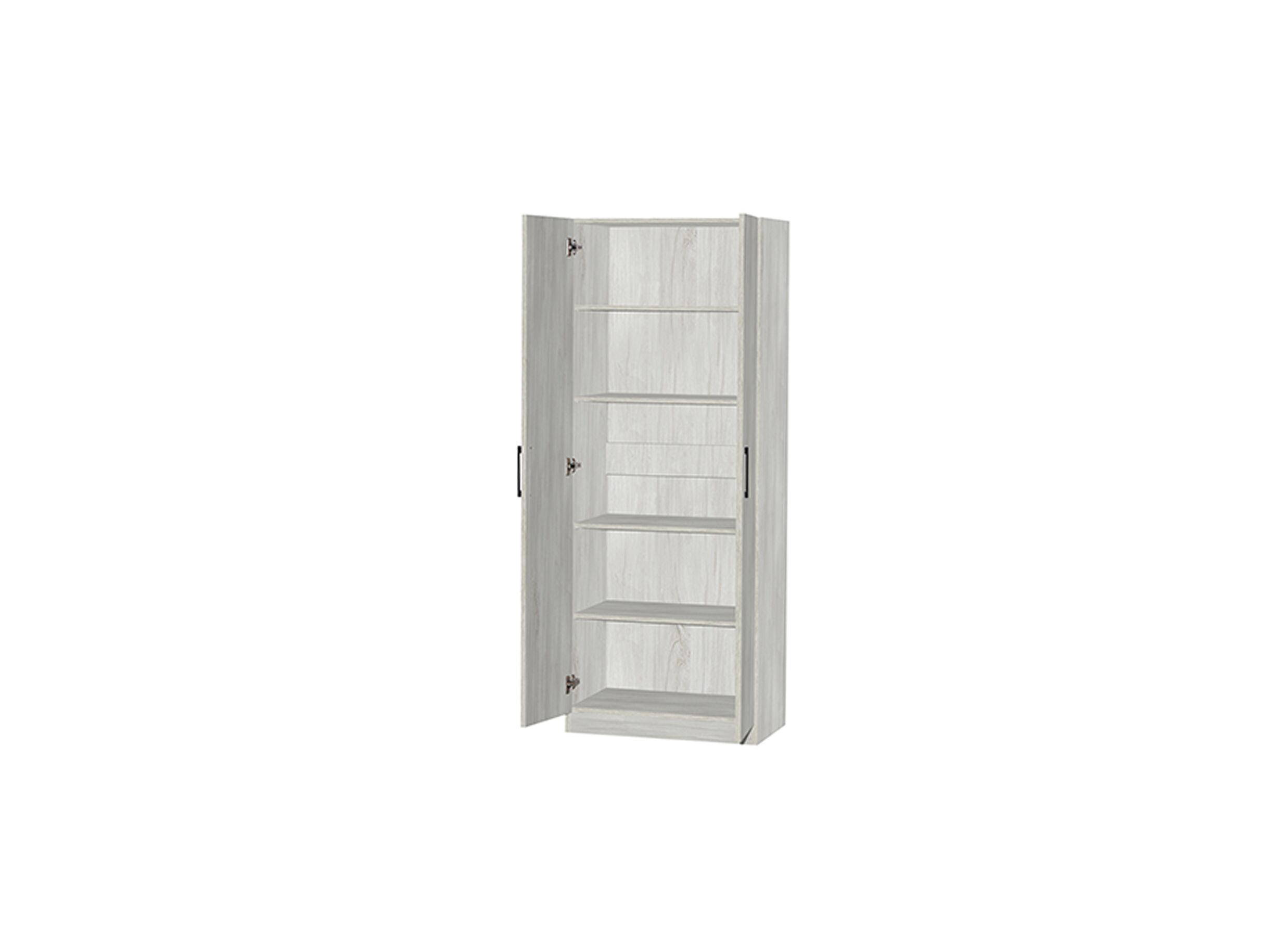 Opbergkast 60cm - decor - witte eik