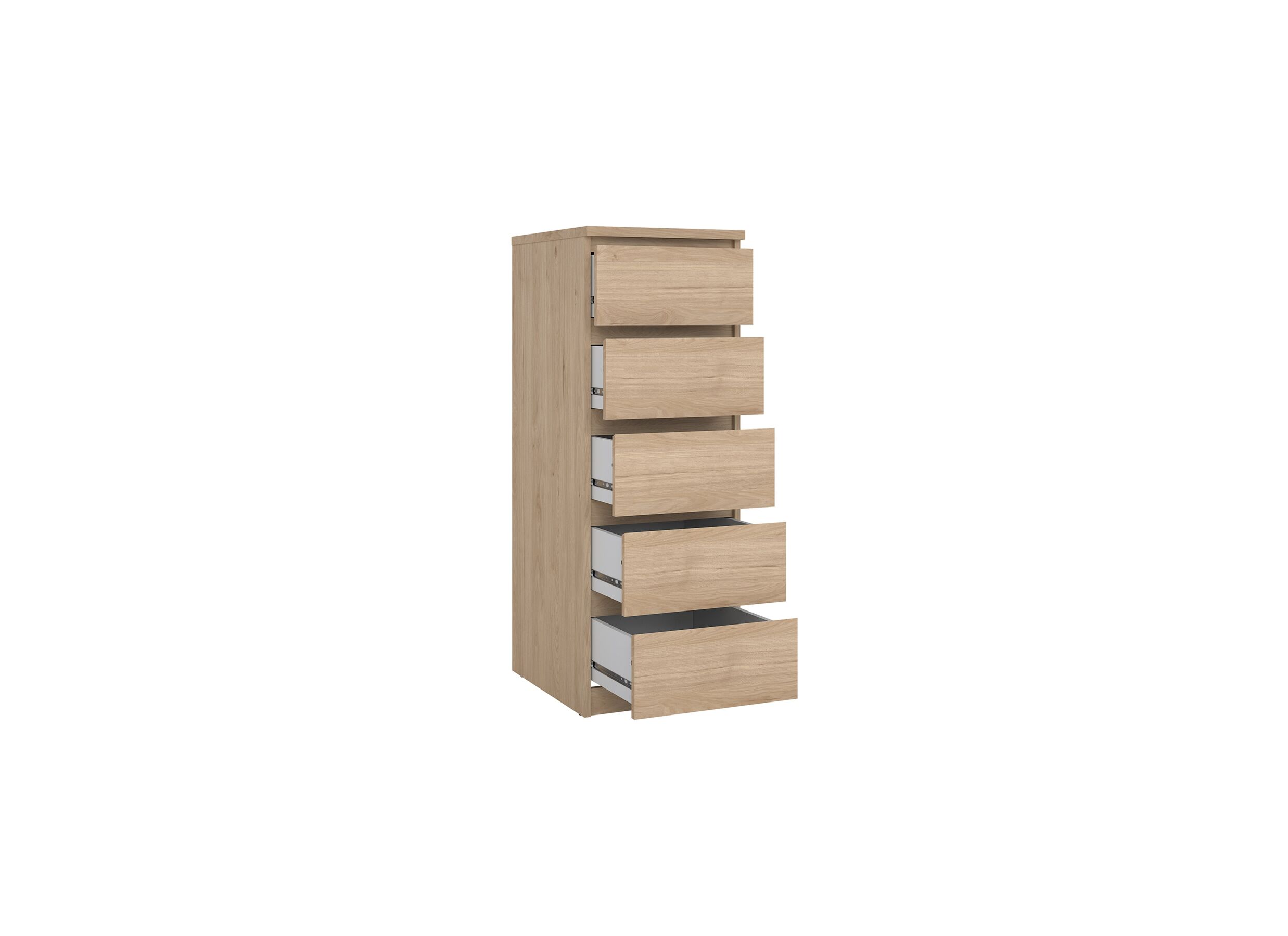 Commode Naia 41x50x111cm - mélamine - jackson hickory