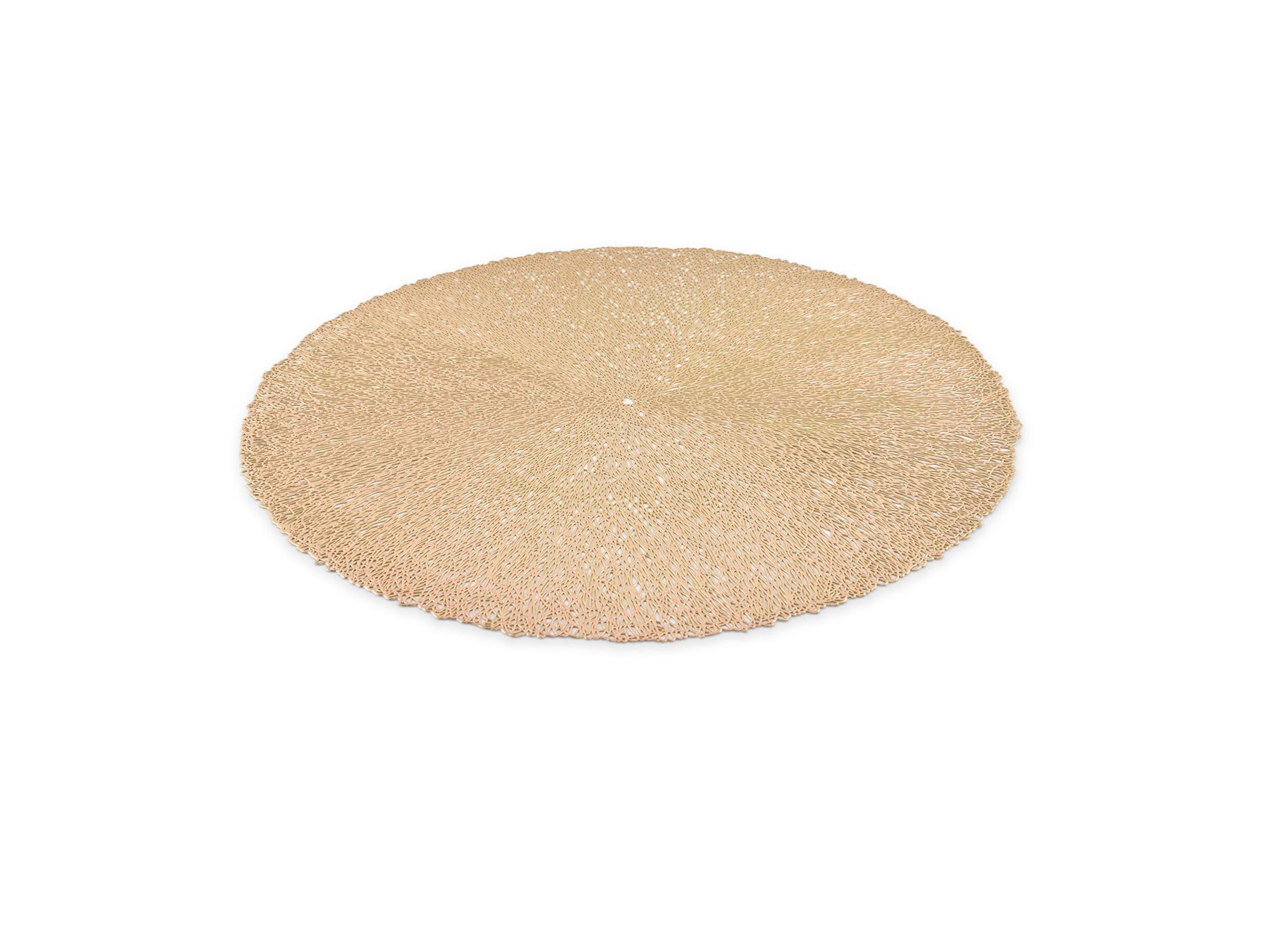 Placemat Vene Ø38cm - kunststof - goud - Set de table Vene Ø38cm - plastique - or