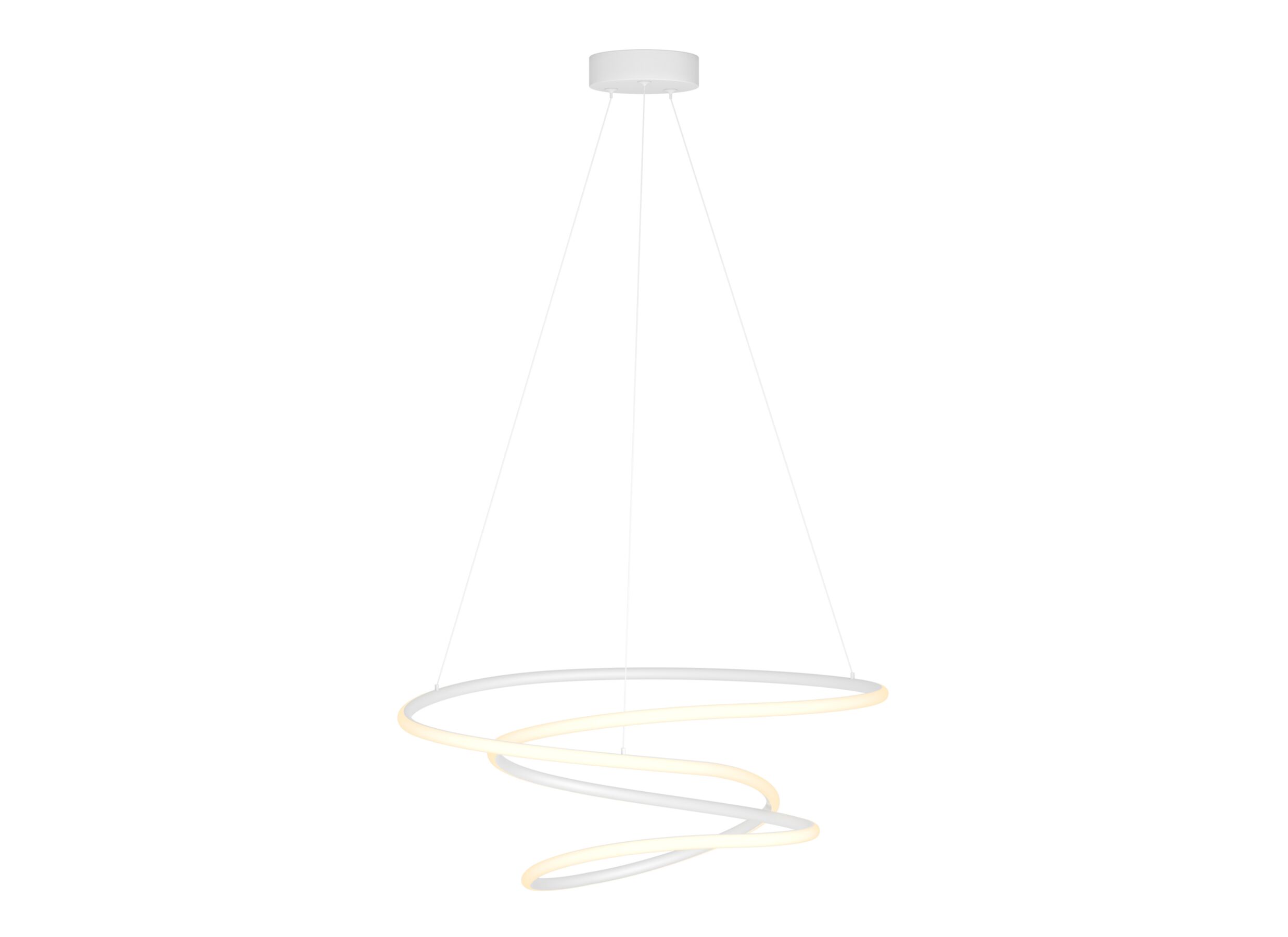 Hanglamp Racale Ø45cm 27W - aluminium - wit - Hanglamp Racale Ø45cm 27W - aluminium - wit