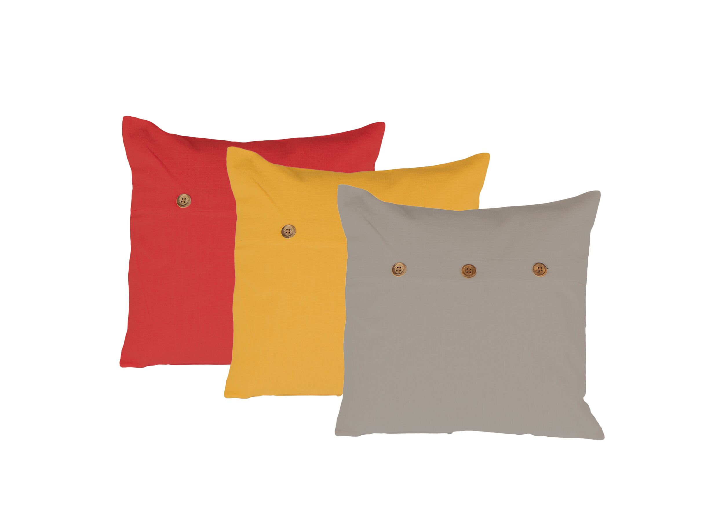 Photo ensemble - Housse de coussin Musa 45x45cm - coton - sand