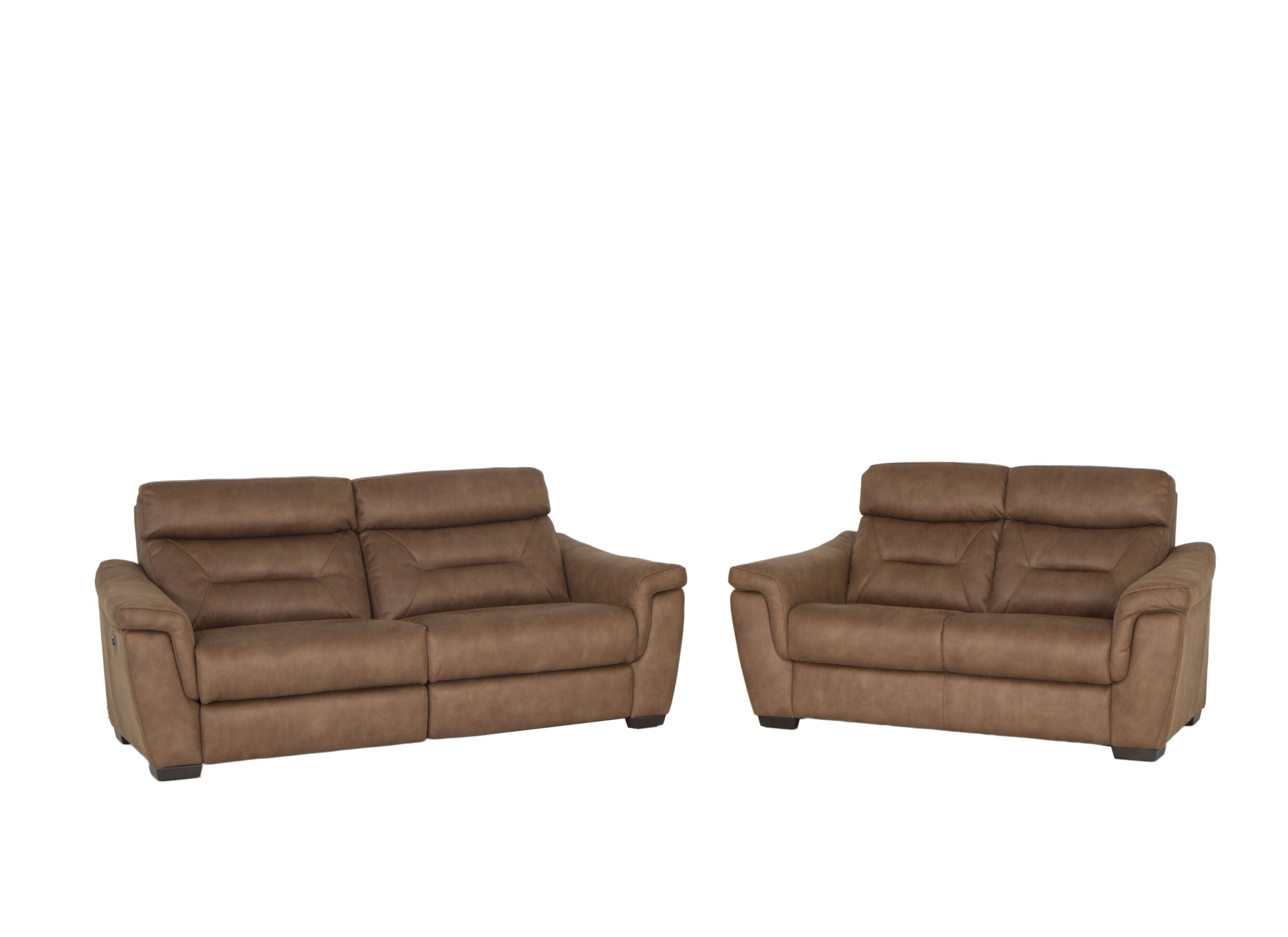 Zetel Notch 2 - Zetel Notch 2,5+2-zit - stof - cognac met relax
