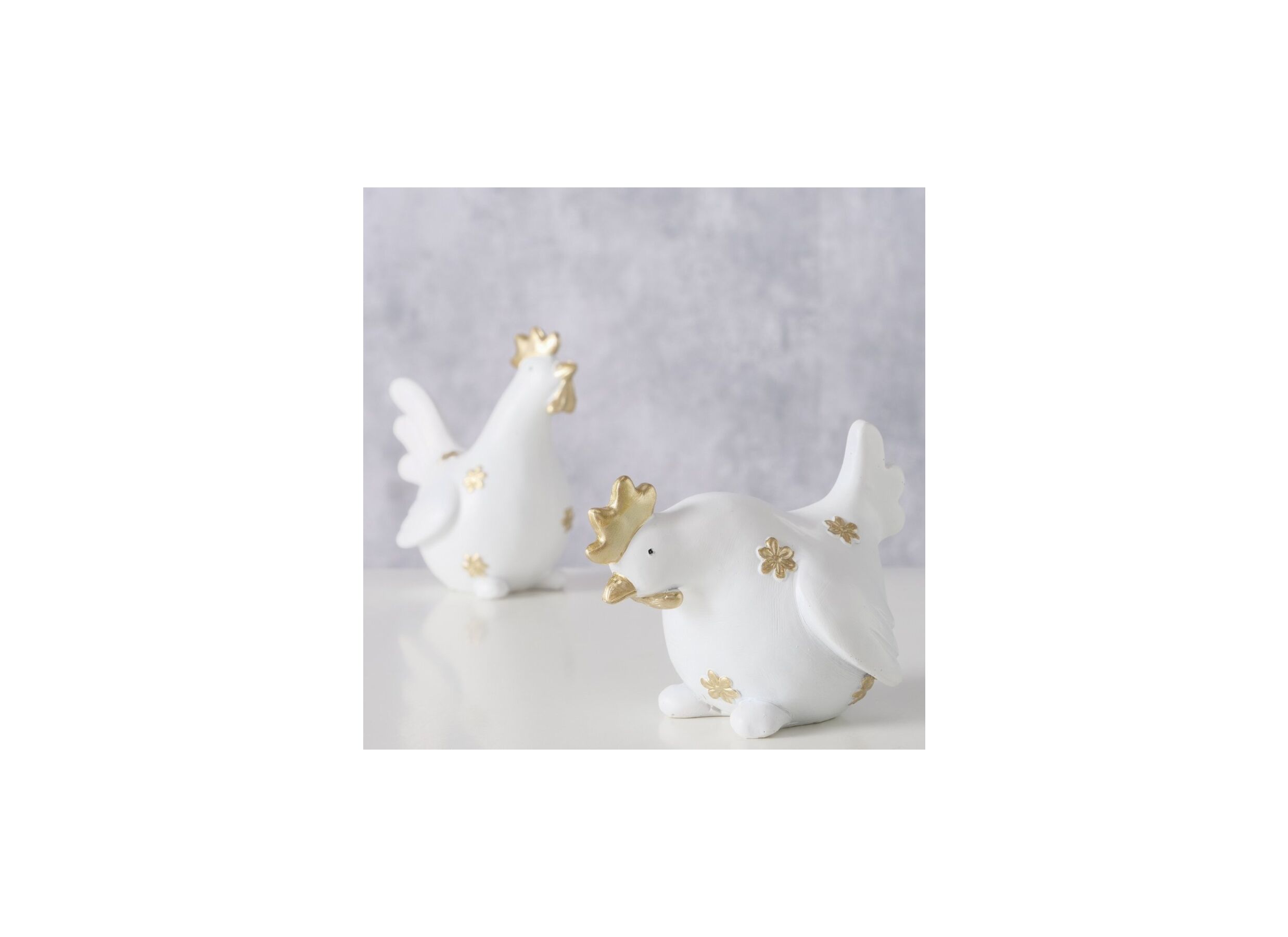 Sfeerfoto - Figuur Kip & Haan H10,5cm - polystone - wit