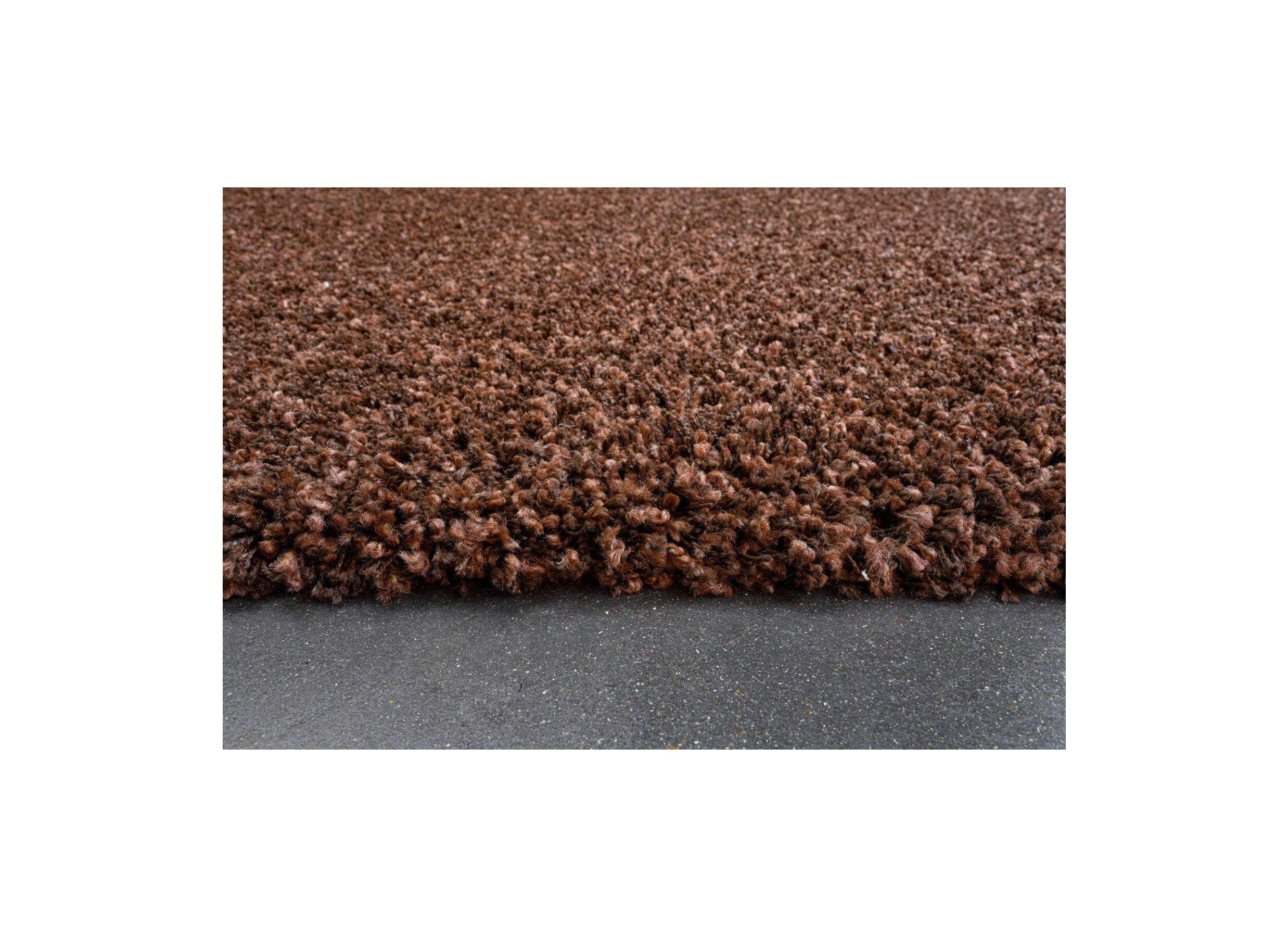 Detailfoto - Tapijt Twister 80x230cm - polypropyleen - bruin/roest