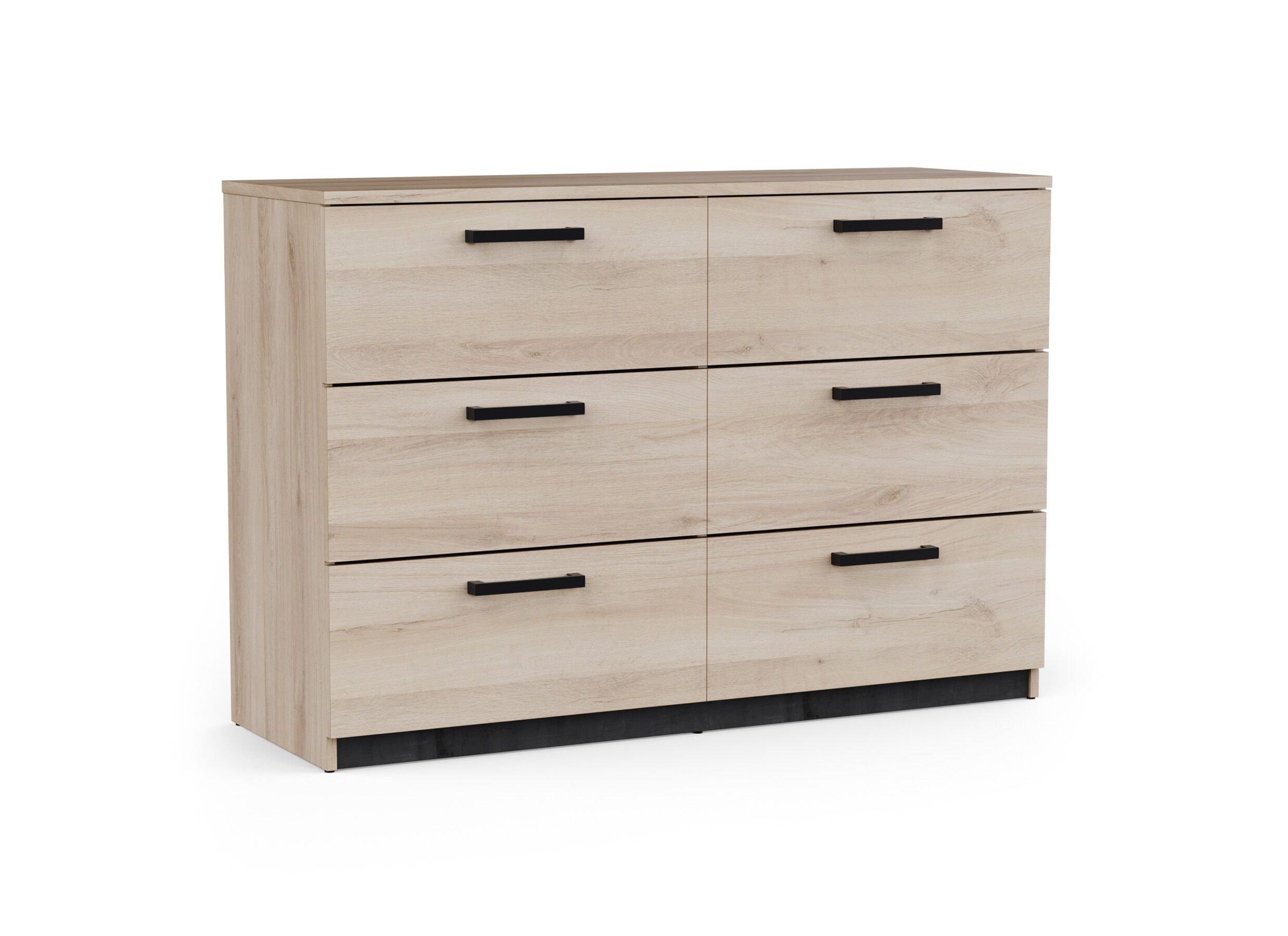 Commode Watson 119x81x41cm - decor - kronberg eik/waterford eik - Commode Watson 119x81x41cm - décor - chêne kronberg/chêne waterford