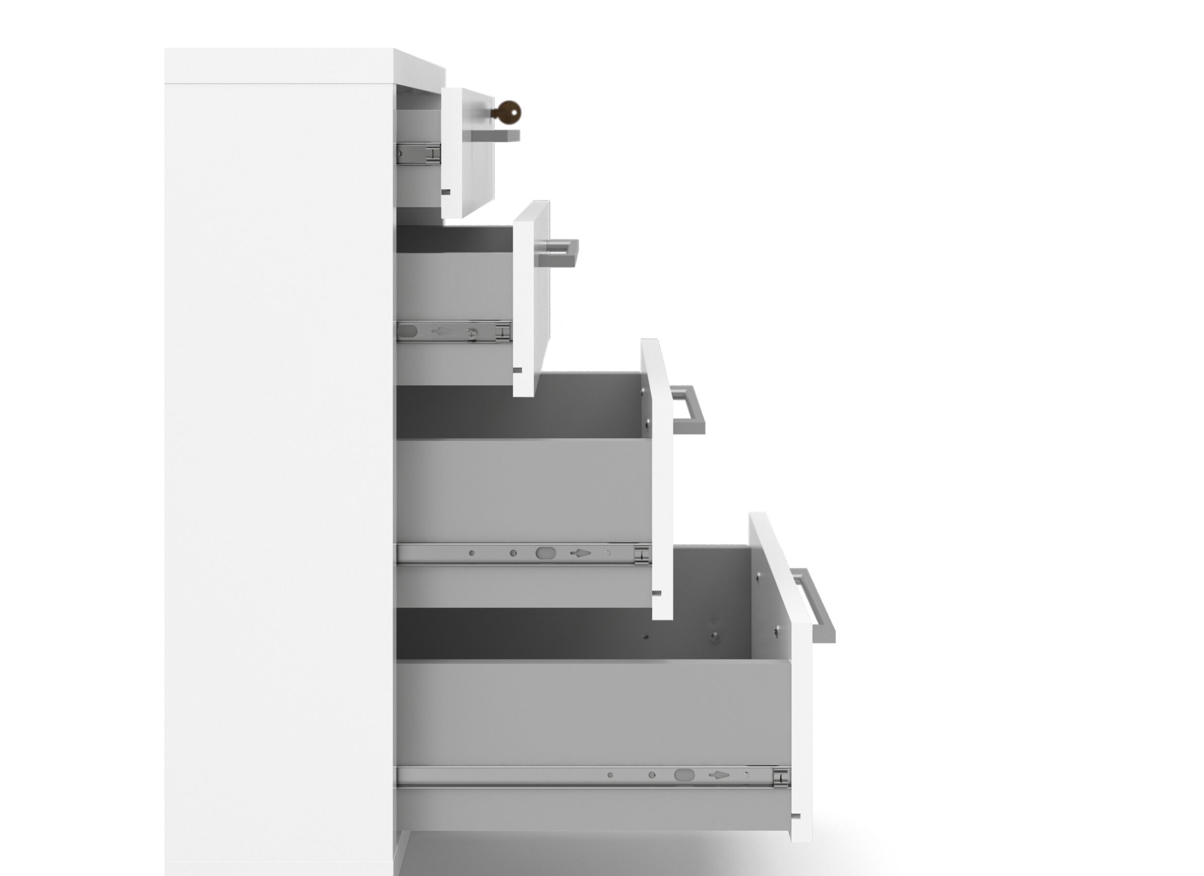 Ladeblok Prima 48x49x68cm - melamine - wit