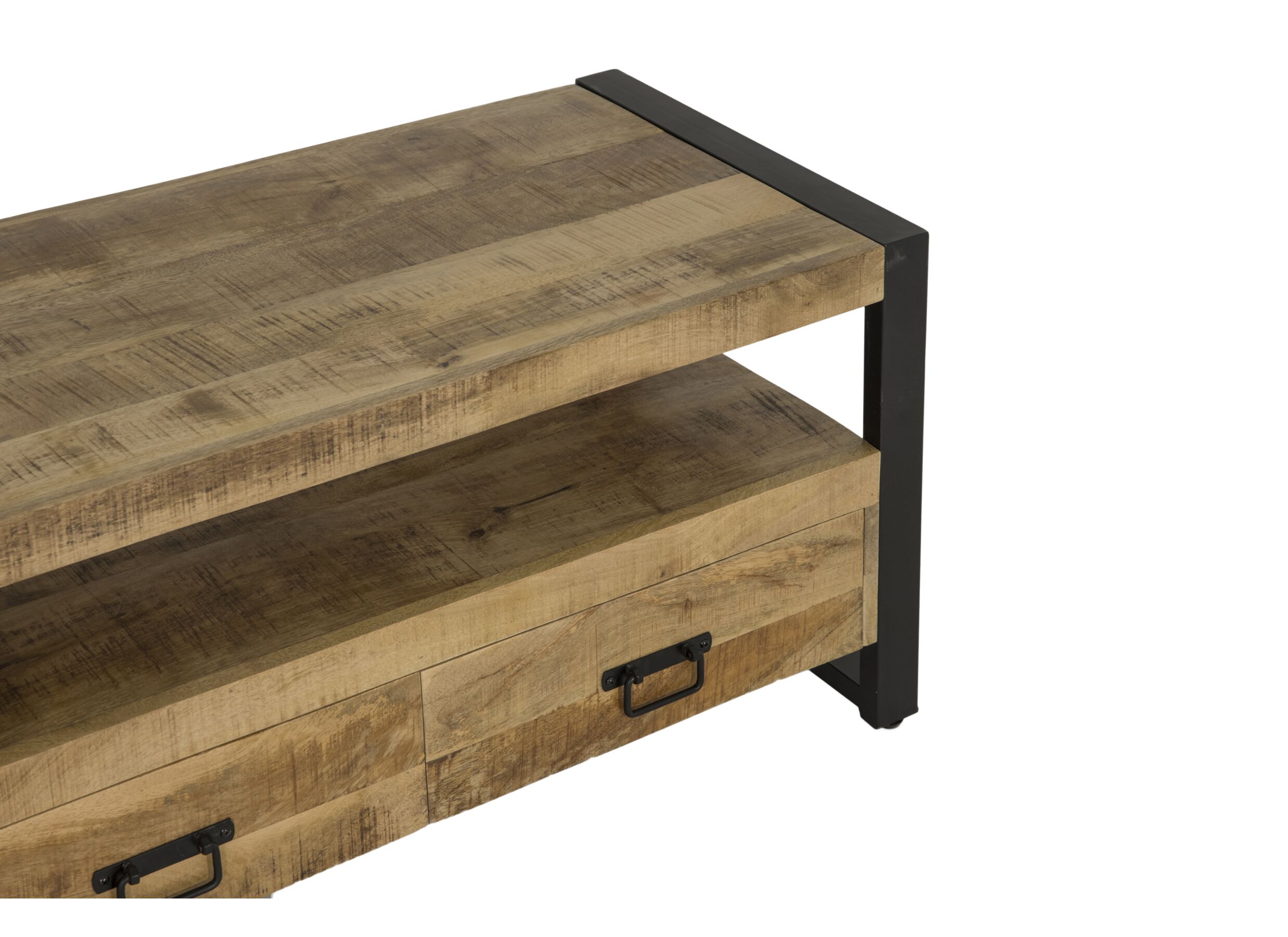 Detailfoto - Tv-meubel Sanguine 150cm - mango massief - natuur