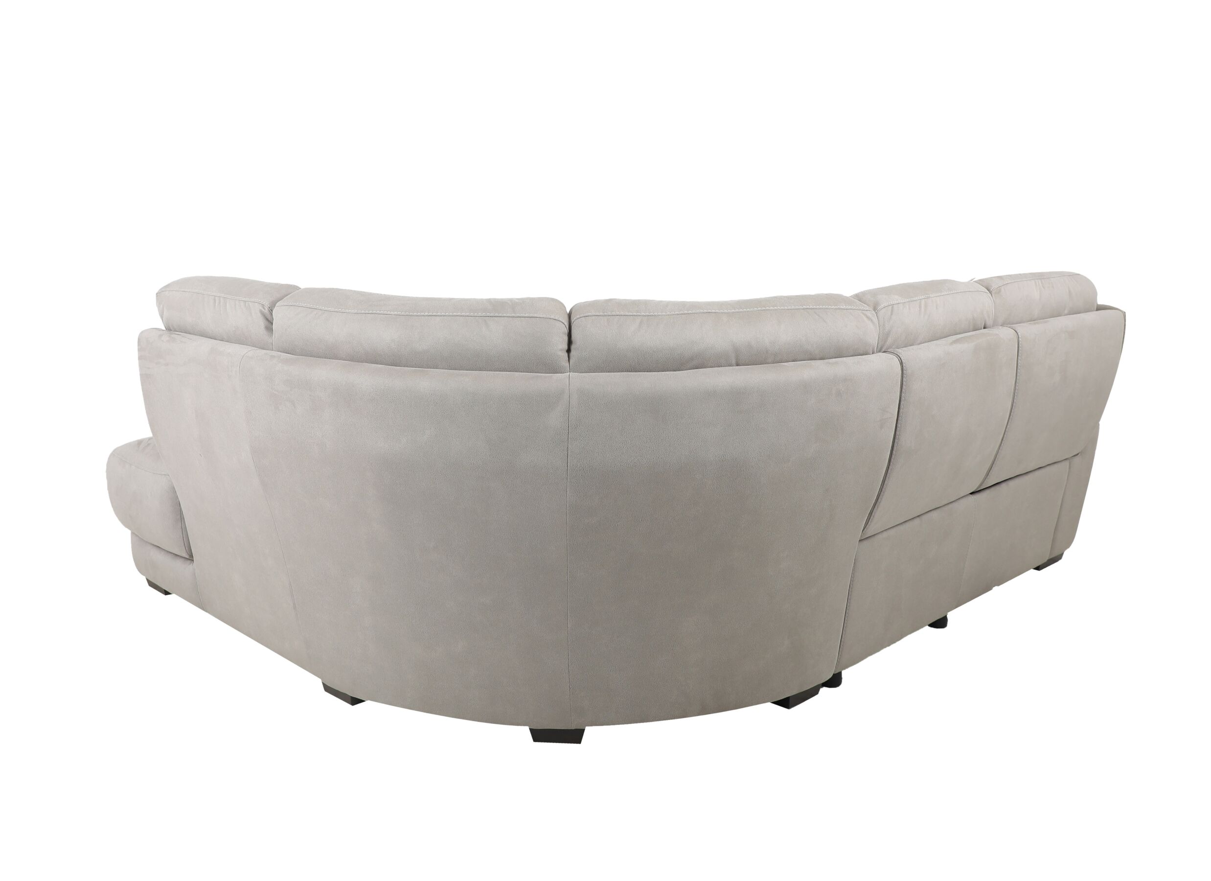 Aperçu - Canapé d'angle Elton 250x215cm - tissu - dove grey avec relax & siège soft