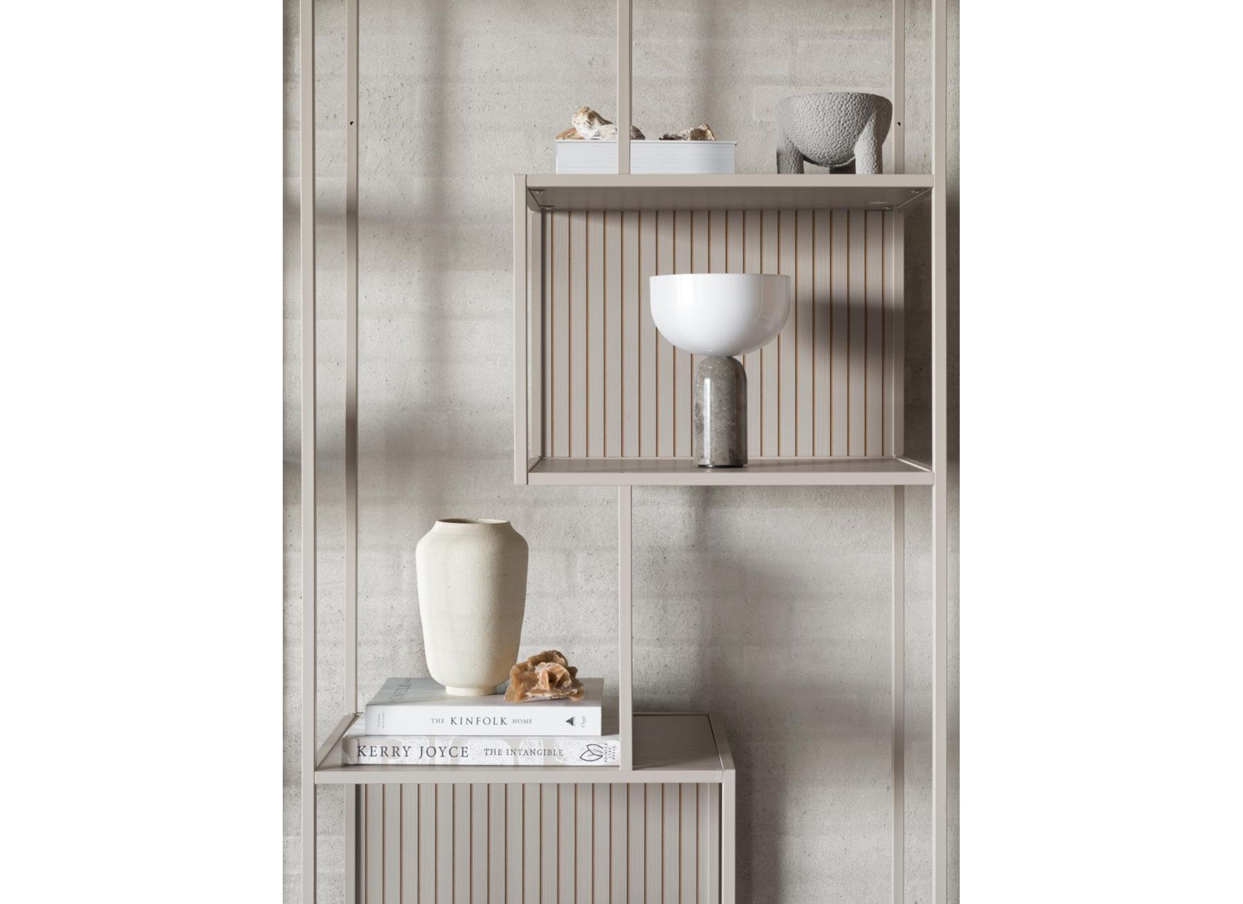 Foto ambiance - Étagère 77x35x185cm - acier poudré - gris