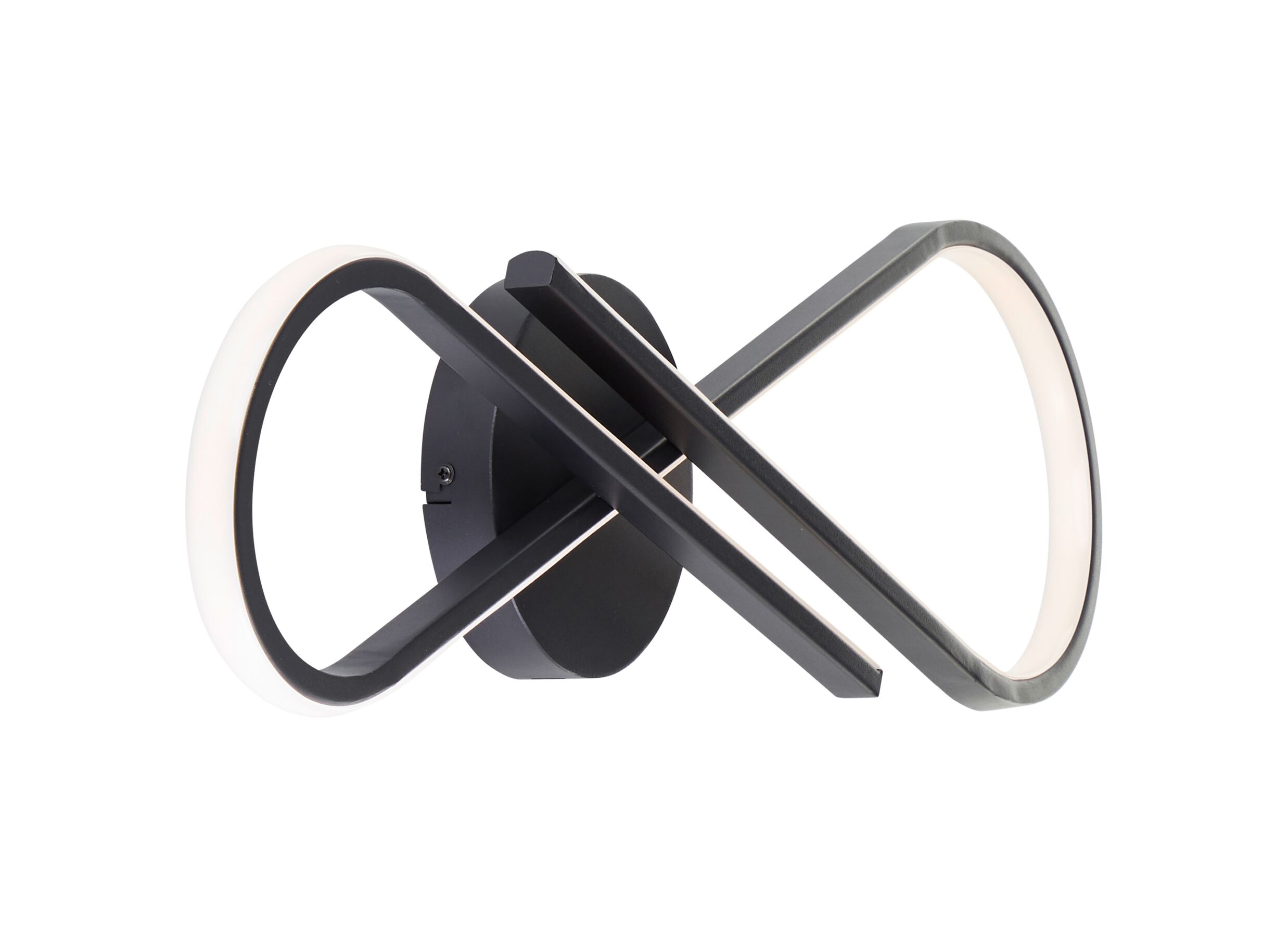 Aperçu - Plafonnier Hinton 20x65,5x7cm - plastique & métal - noir