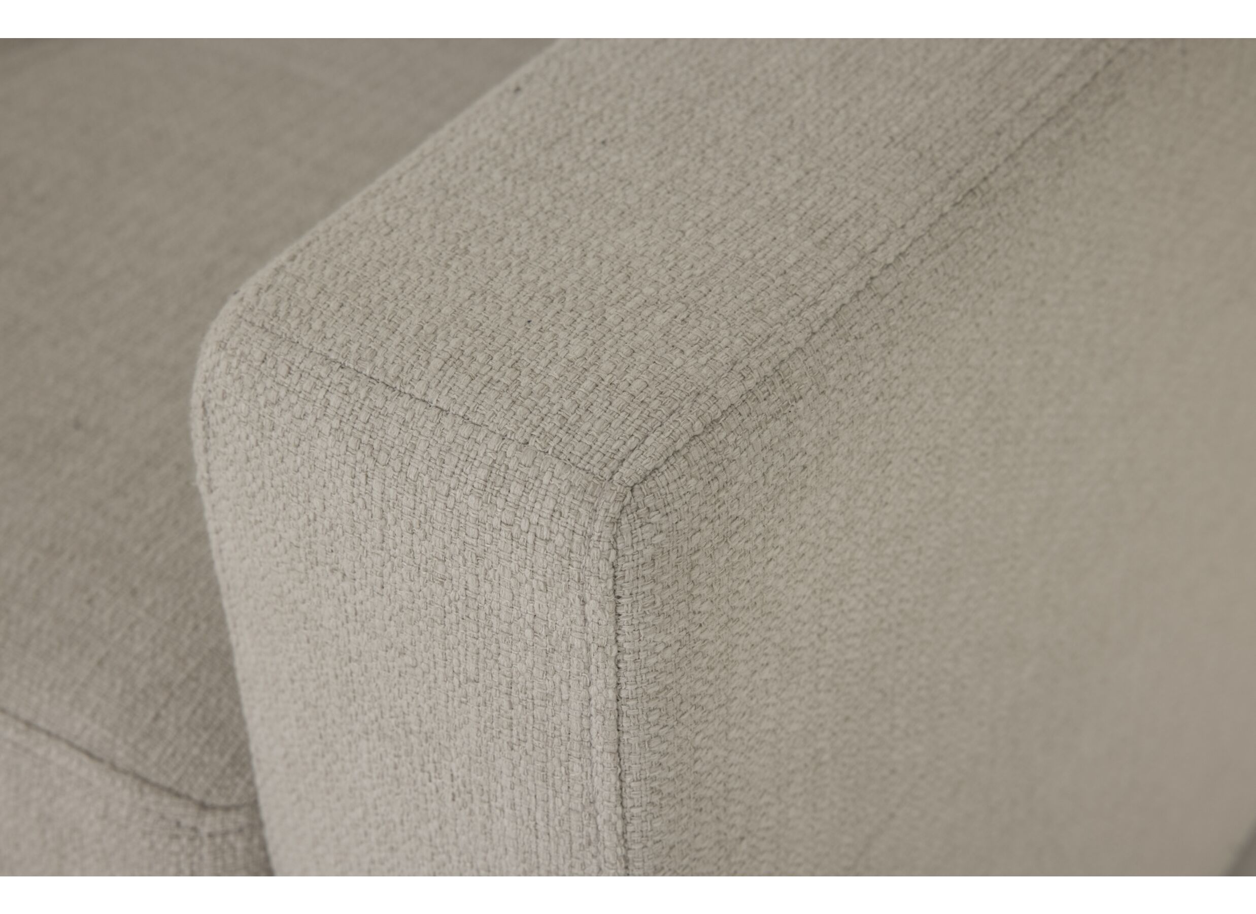 Detail - Canapé d'angle Moncada 213x122cm - tissu - beige
