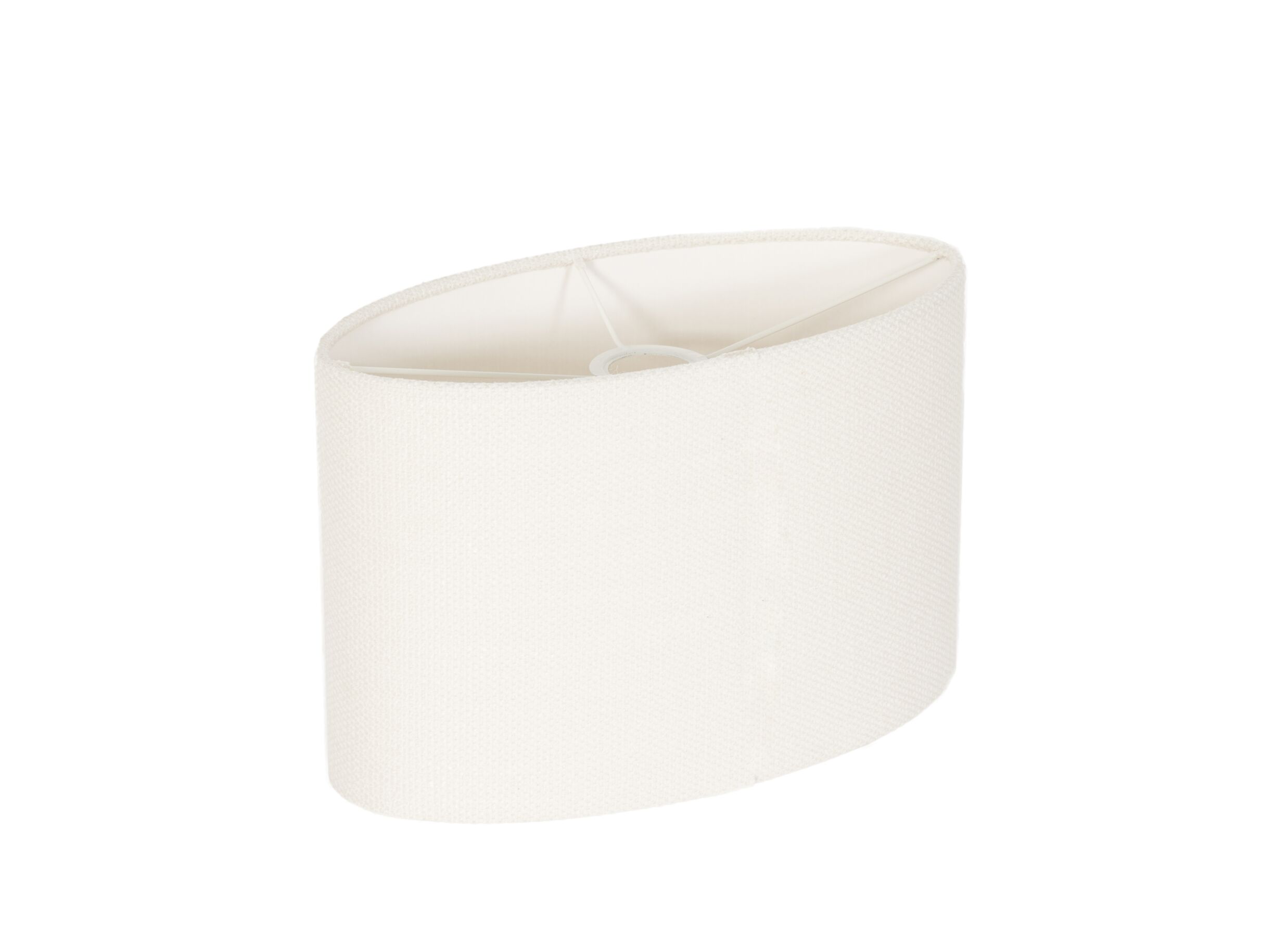 Plus Important - Abat-jour 40x40x25cm - tissu - blanc