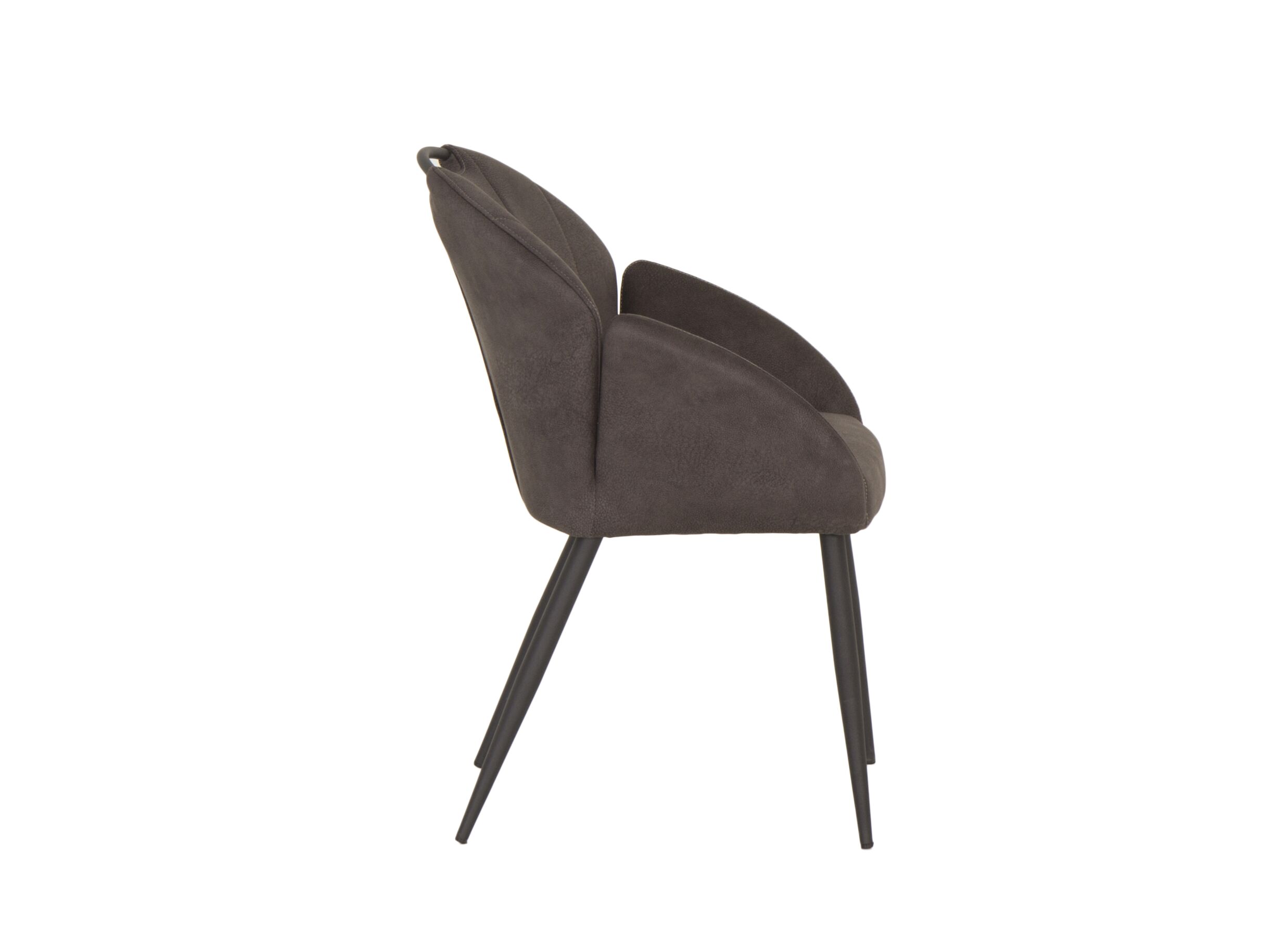 Chaise coque ST2005 55x60x87,5cm - tissu - anthracite