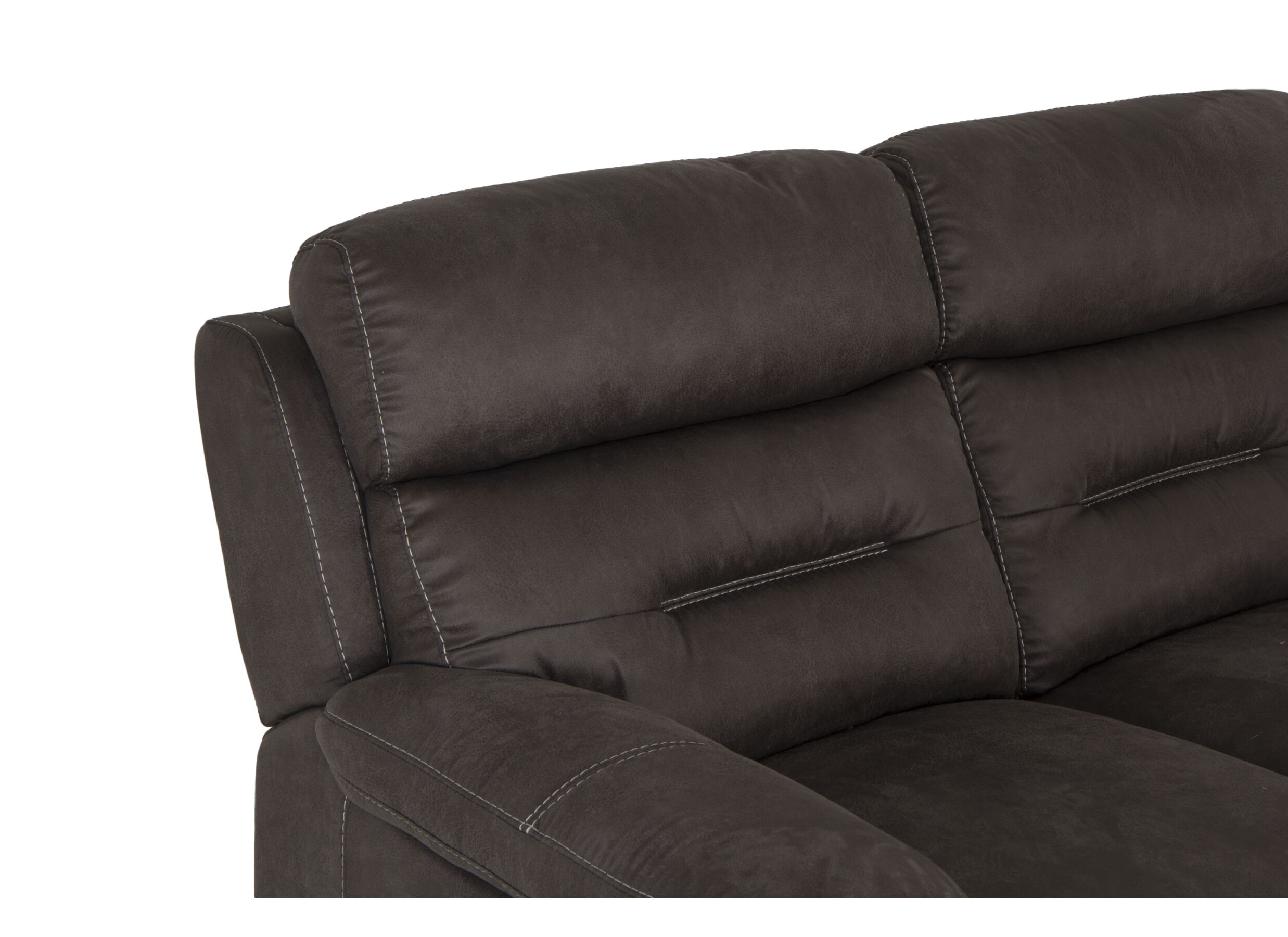 Zetel Ave 3+2-zit - stof - grijsbruin met relax
